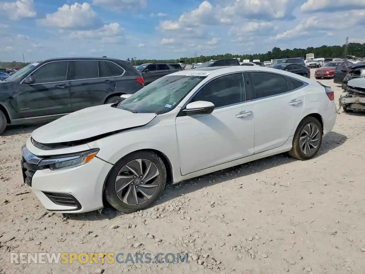 1 Photograph of a damaged car 19XZE4F92ME006384 HONDA INSIGHT 2021