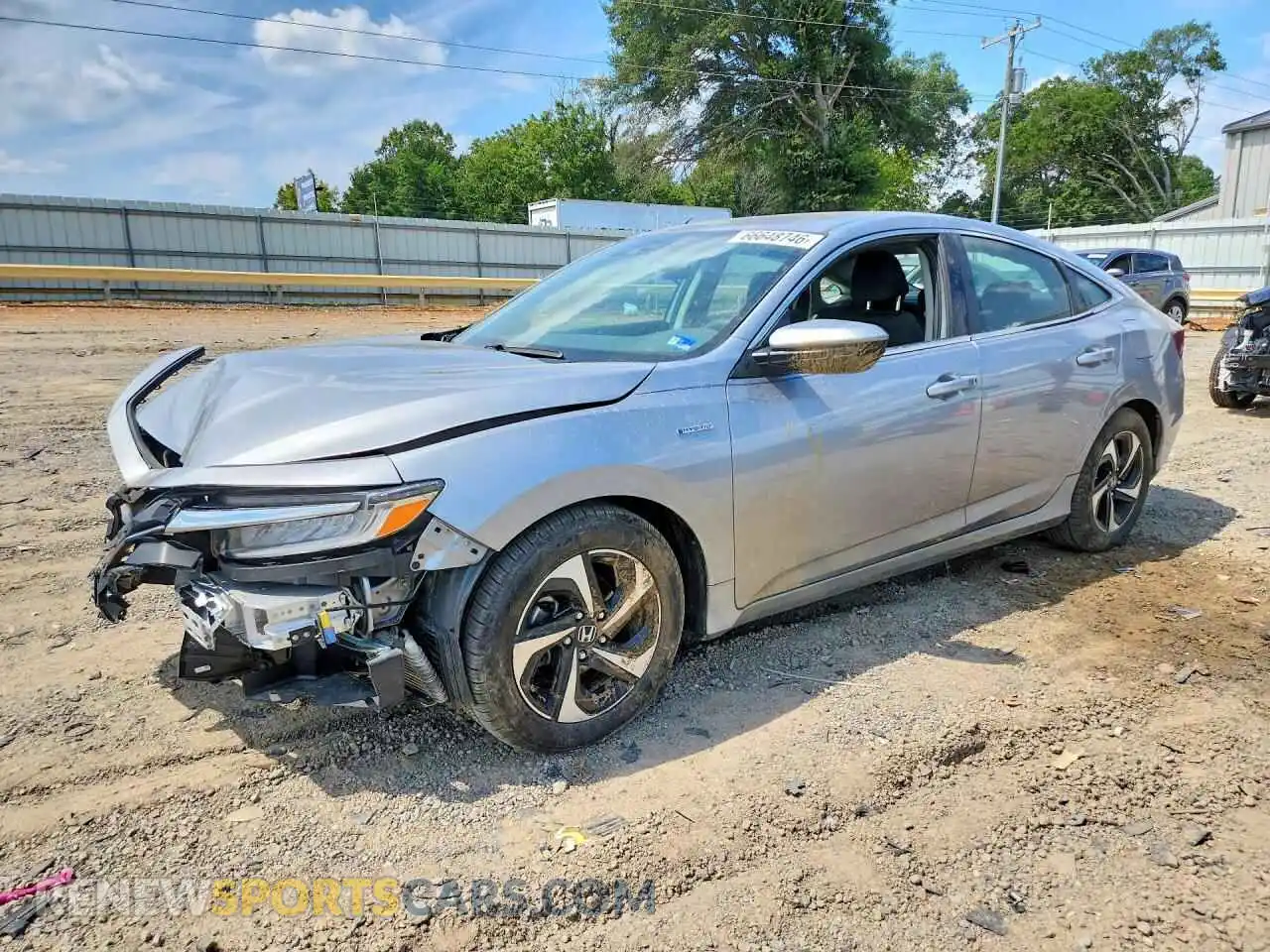 1 Photograph of a damaged car 19XZE4F59NE002671 HONDA INSIGHT 2022