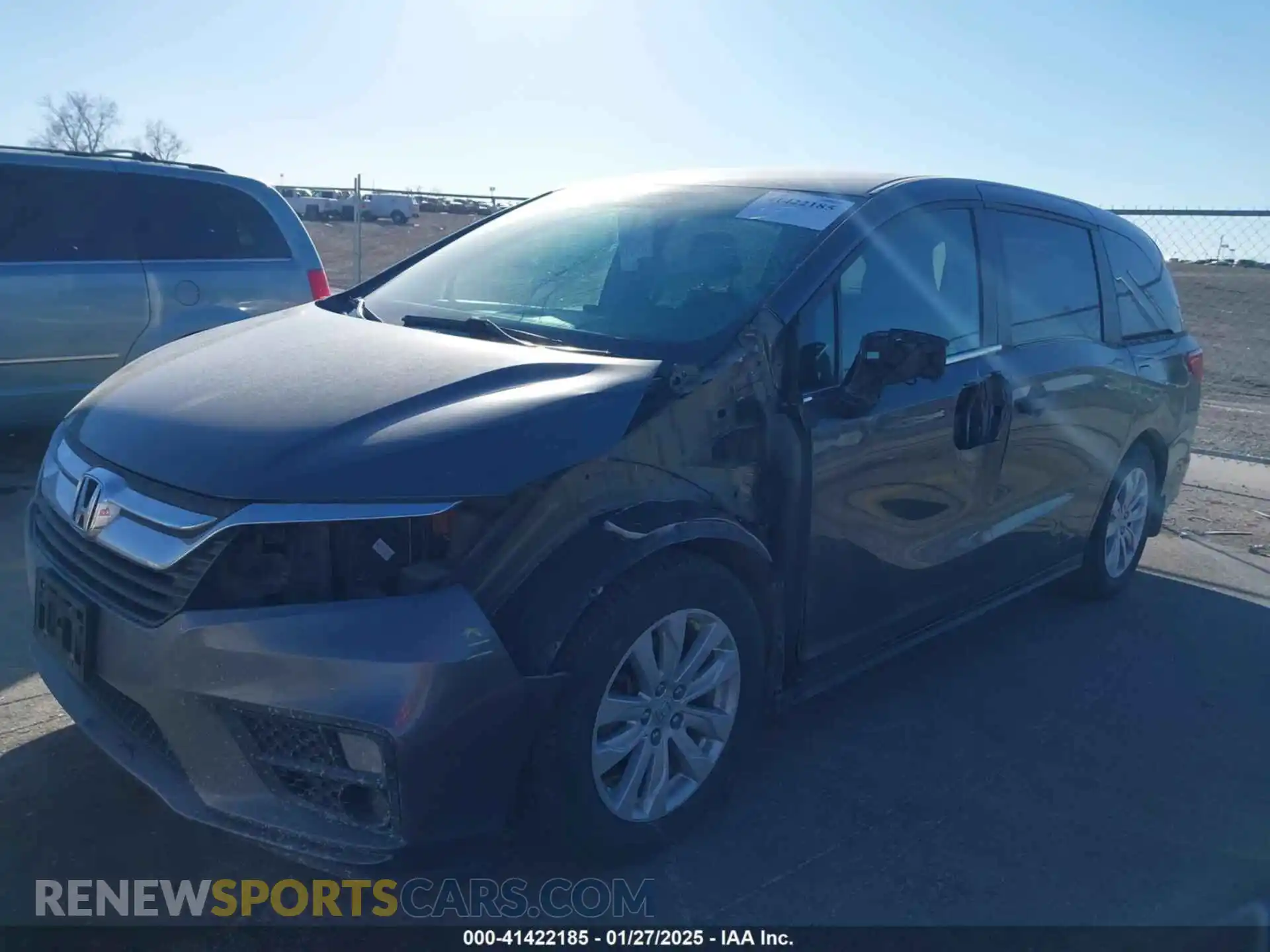 2 Photograph of a damaged car 5FNRL6H21KB057139 HONDA ODYSSEY 2019