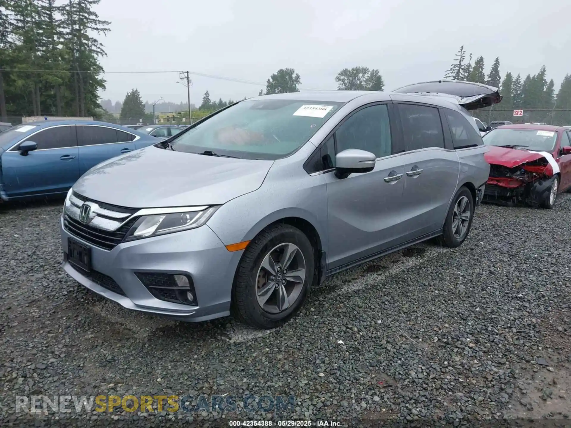 2 Фотография поврежденного автомобиля 5FNRL6H46KB504498 HONDA ODYSSEY 2019