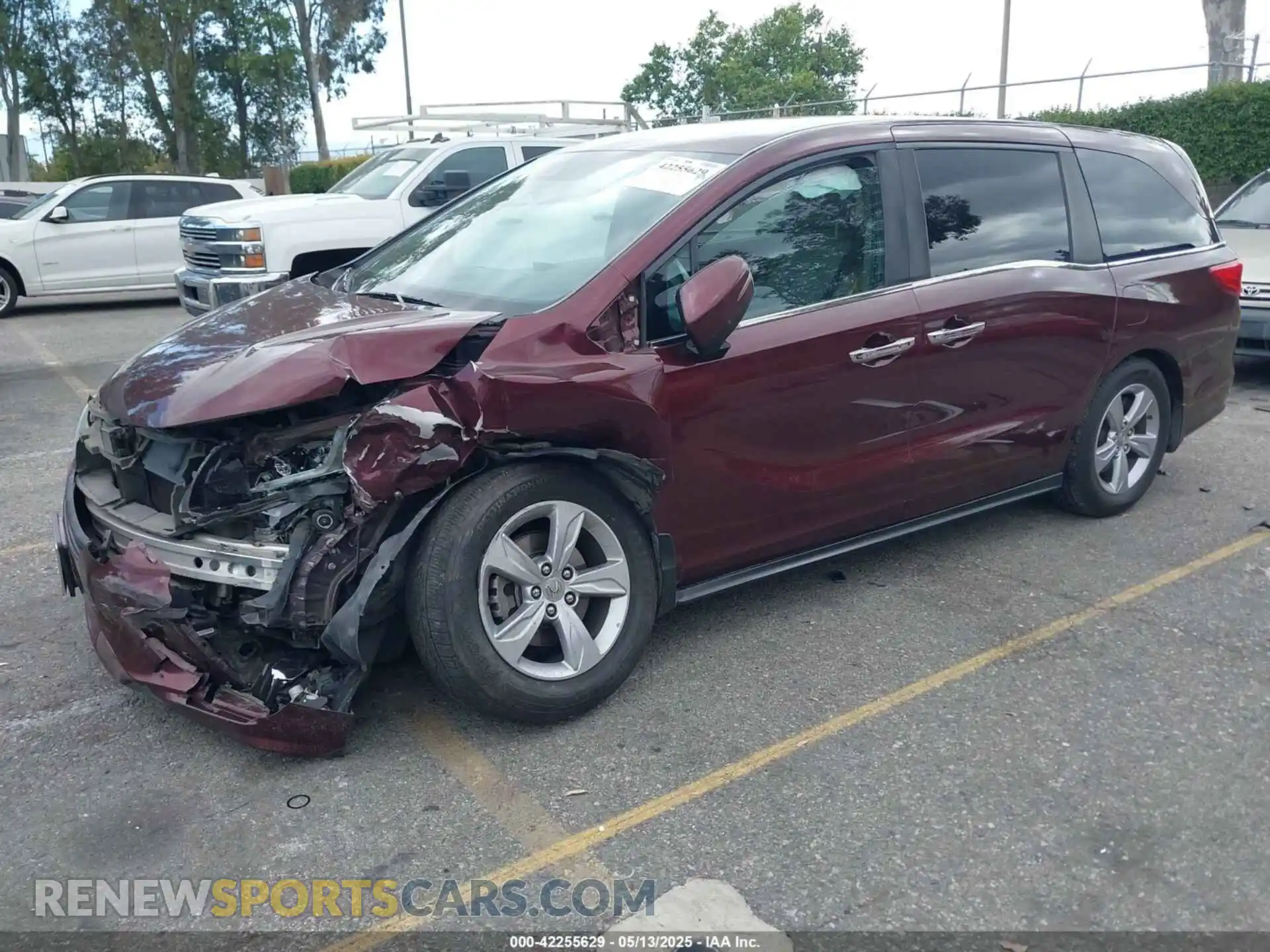 2 Photograph of a damaged car 5FNRL6H53KB046833 HONDA ODYSSEY 2019