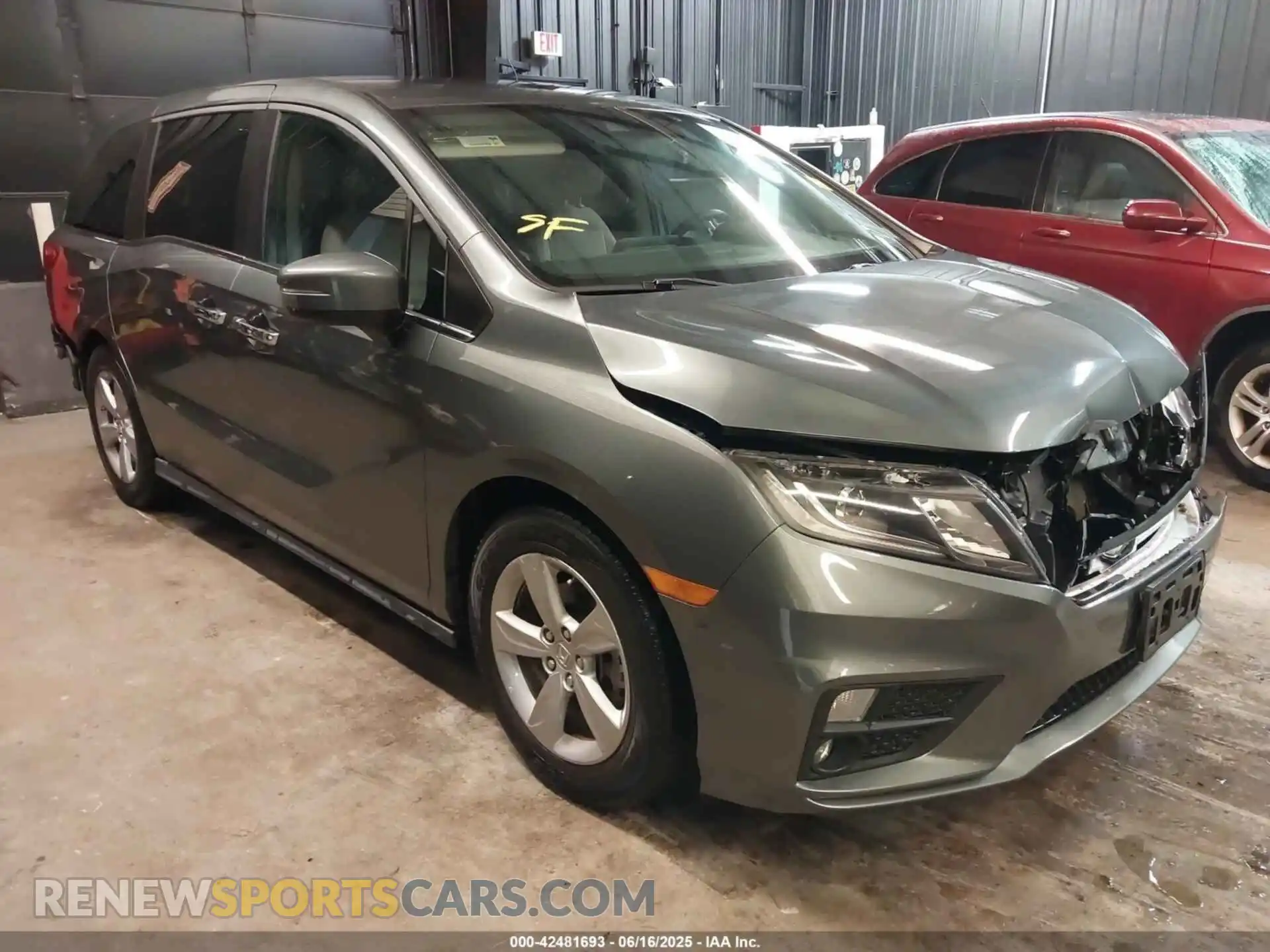 1 fotografías del automóvil dañado 5FNRL6H53KB076088 HONDA ODYSSEY 2019
