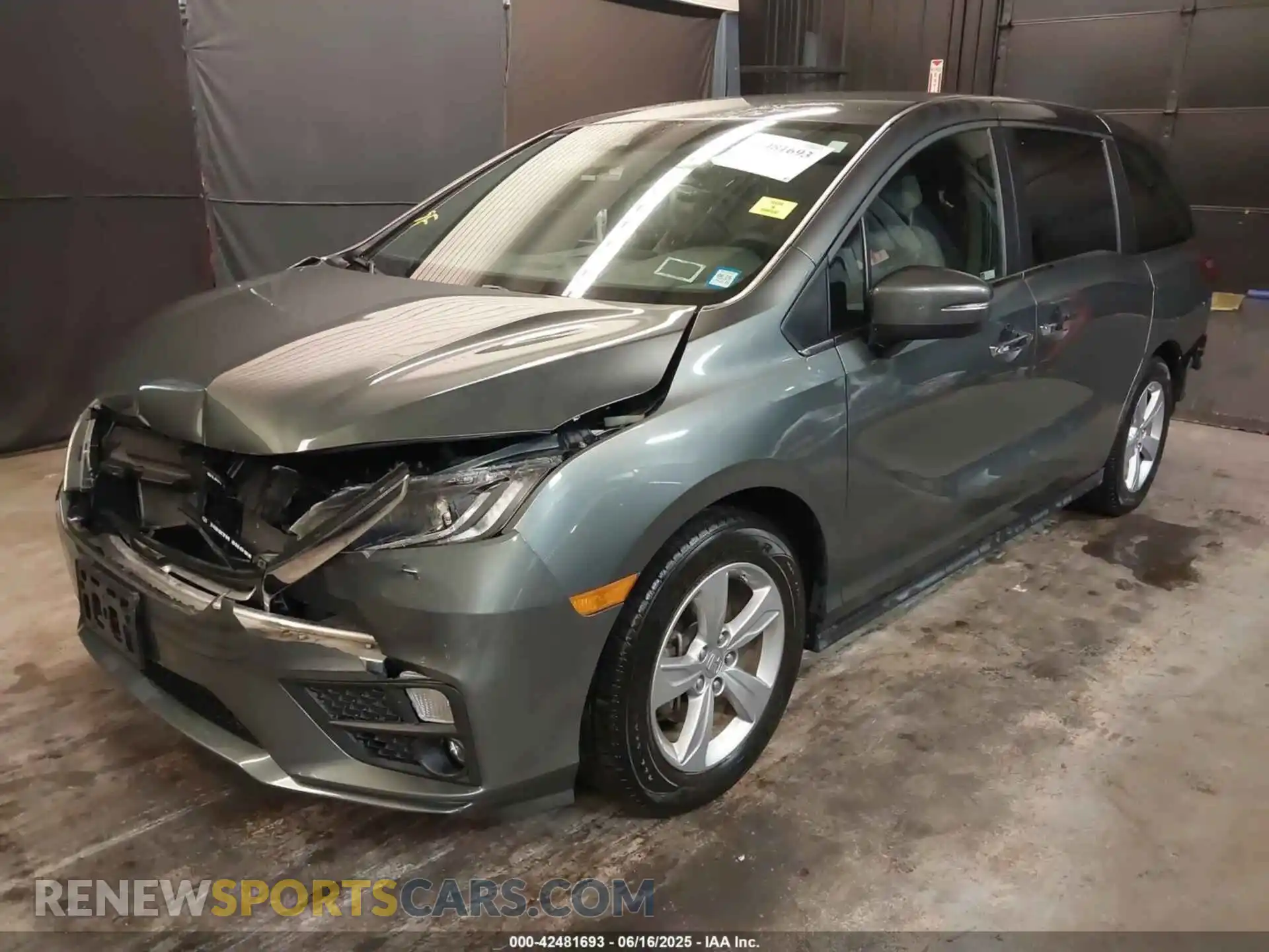 2 fotografías del automóvil dañado 5FNRL6H53KB076088 HONDA ODYSSEY 2019