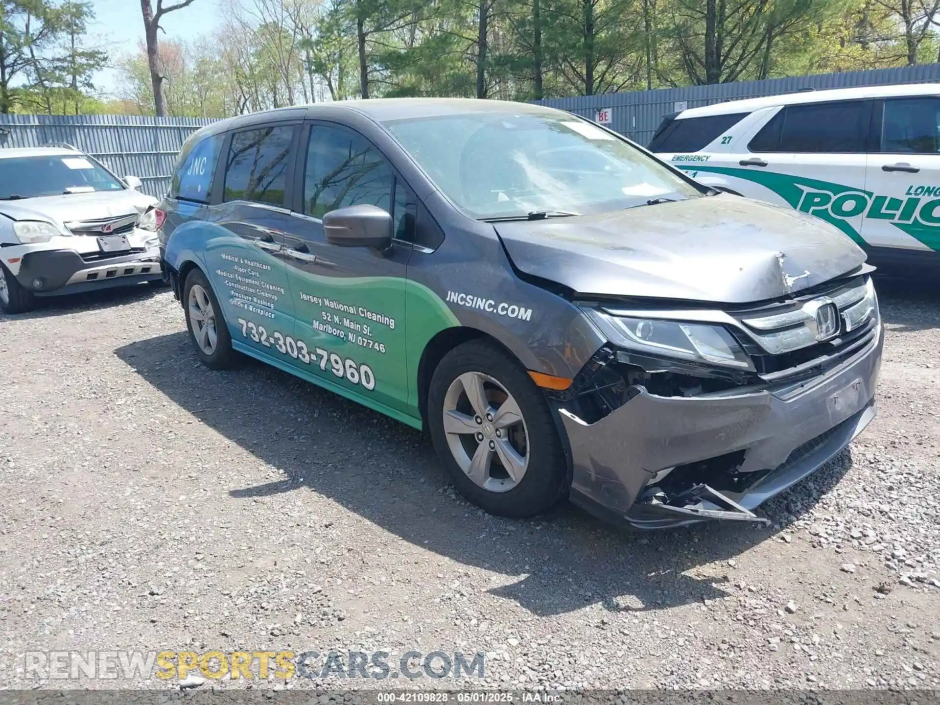 1 Photograph of a damaged car 5FNRL6H53KB137441 HONDA ODYSSEY 2019