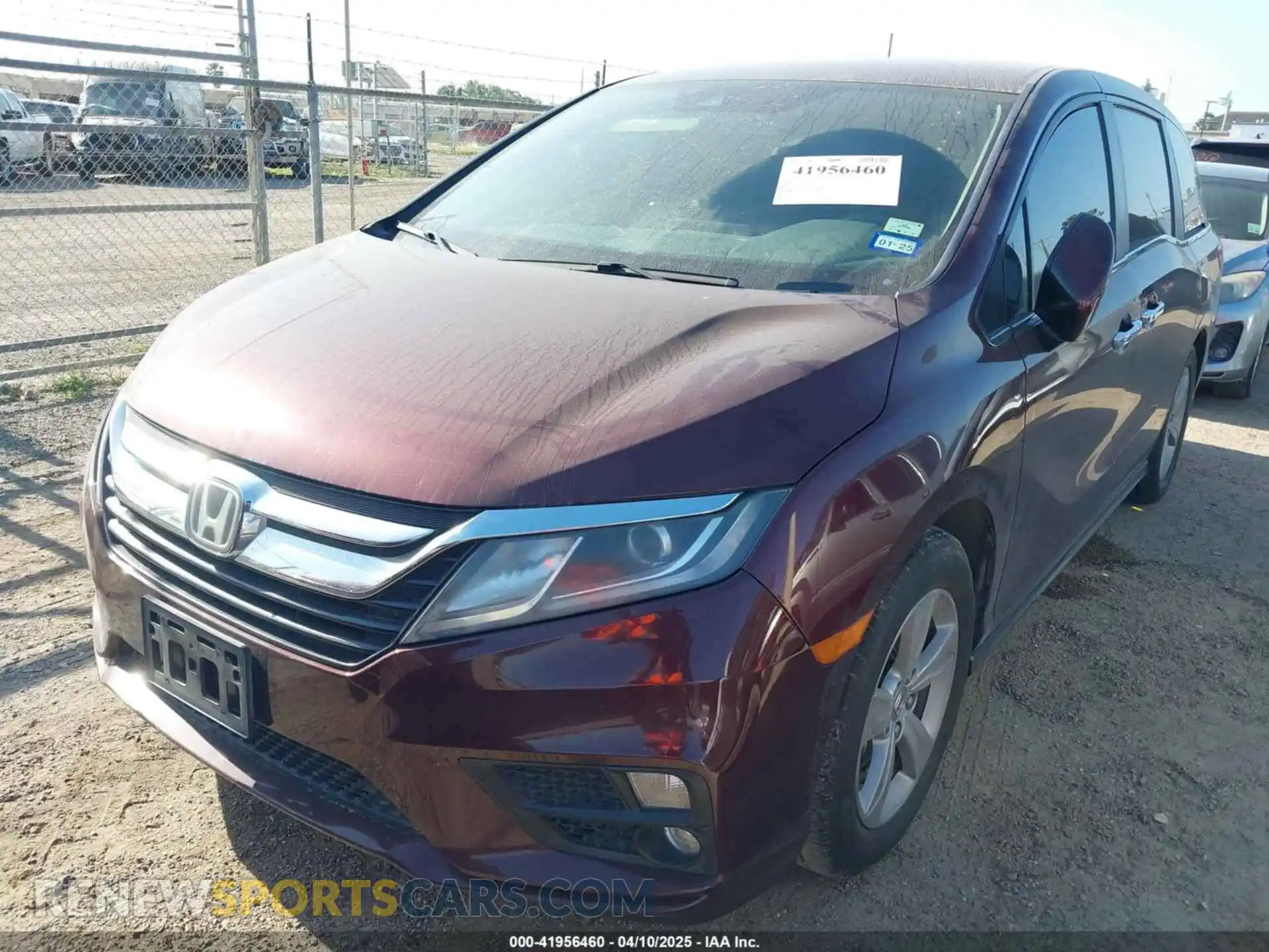 2 Photograph of a damaged car 5FNRL6H57KB133182 HONDA ODYSSEY 2019