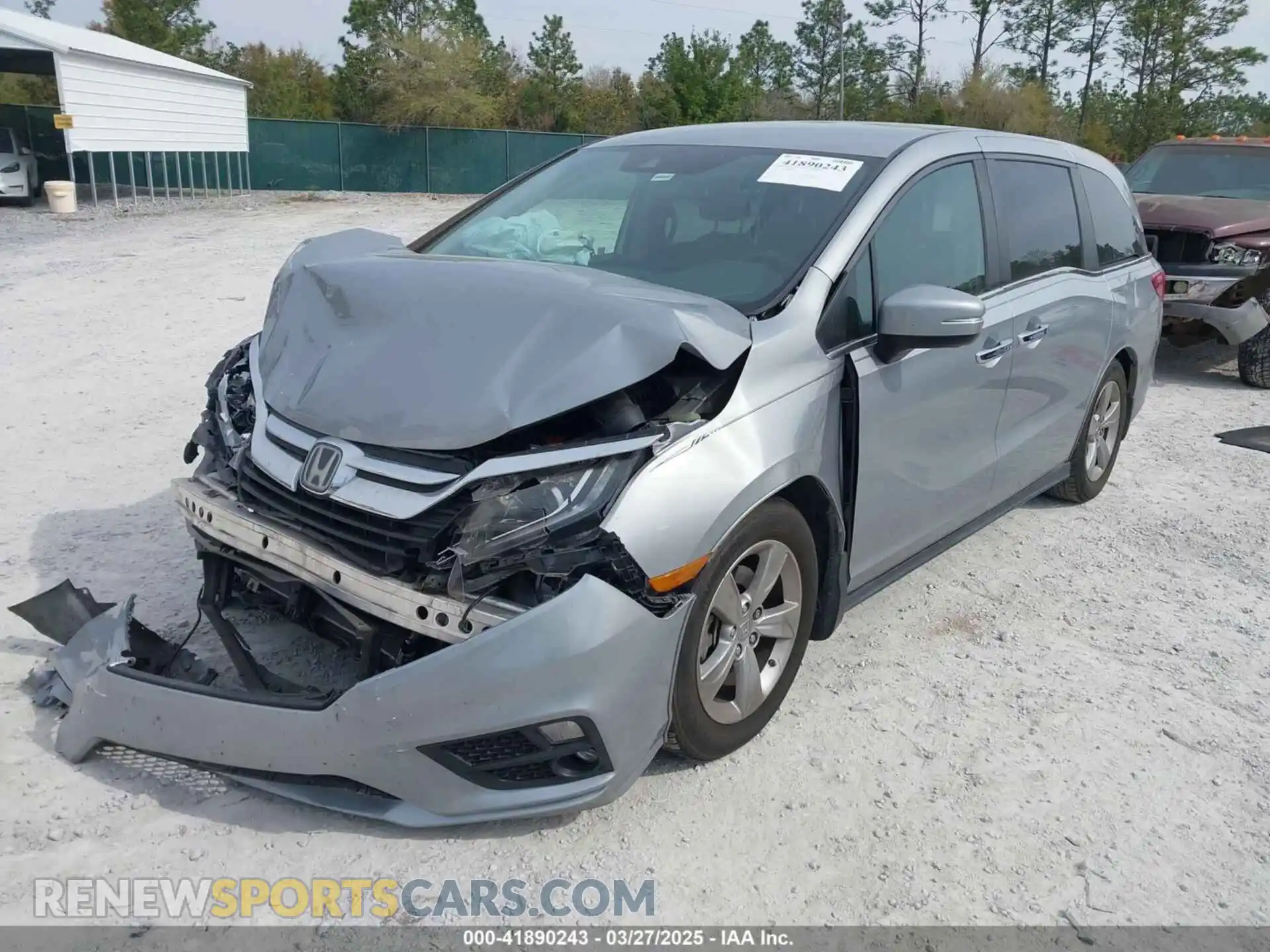 2 Photograph of a damaged car 5FNRL6H58KB078225 HONDA ODYSSEY 2019