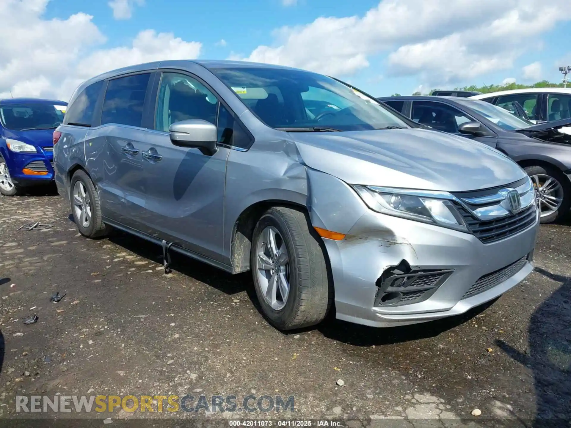 1 Photograph of a damaged car 5FNRL6H58KB110753 HONDA ODYSSEY 2019