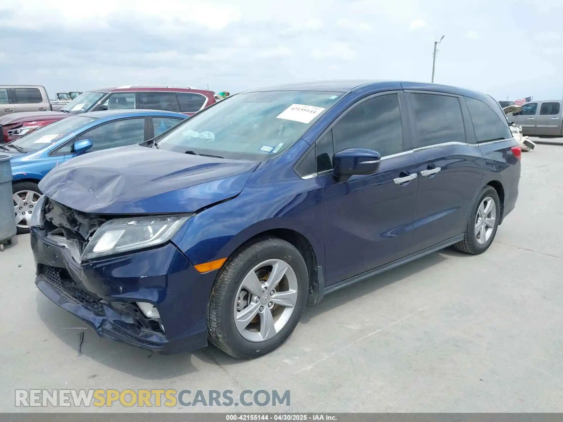 2 Photograph of a damaged car 5FNRL6H59KB135936 HONDA ODYSSEY 2019