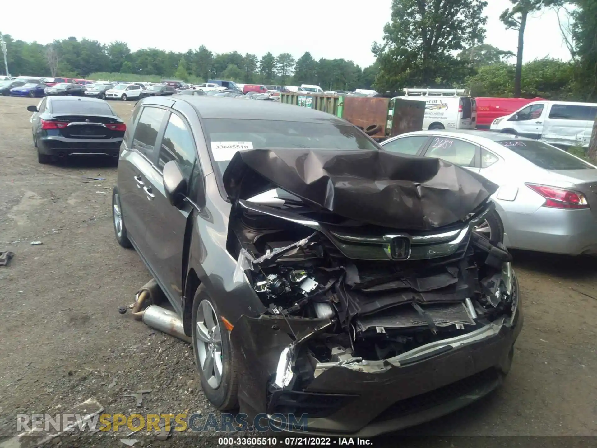 1 fotografías del automóvil dañado 5FNRL6H5XKB009410 HONDA ODYSSEY 2019
