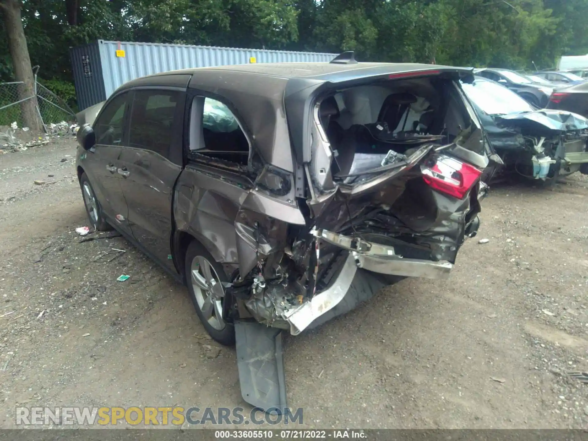 3 fotografías del automóvil dañado 5FNRL6H5XKB009410 HONDA ODYSSEY 2019