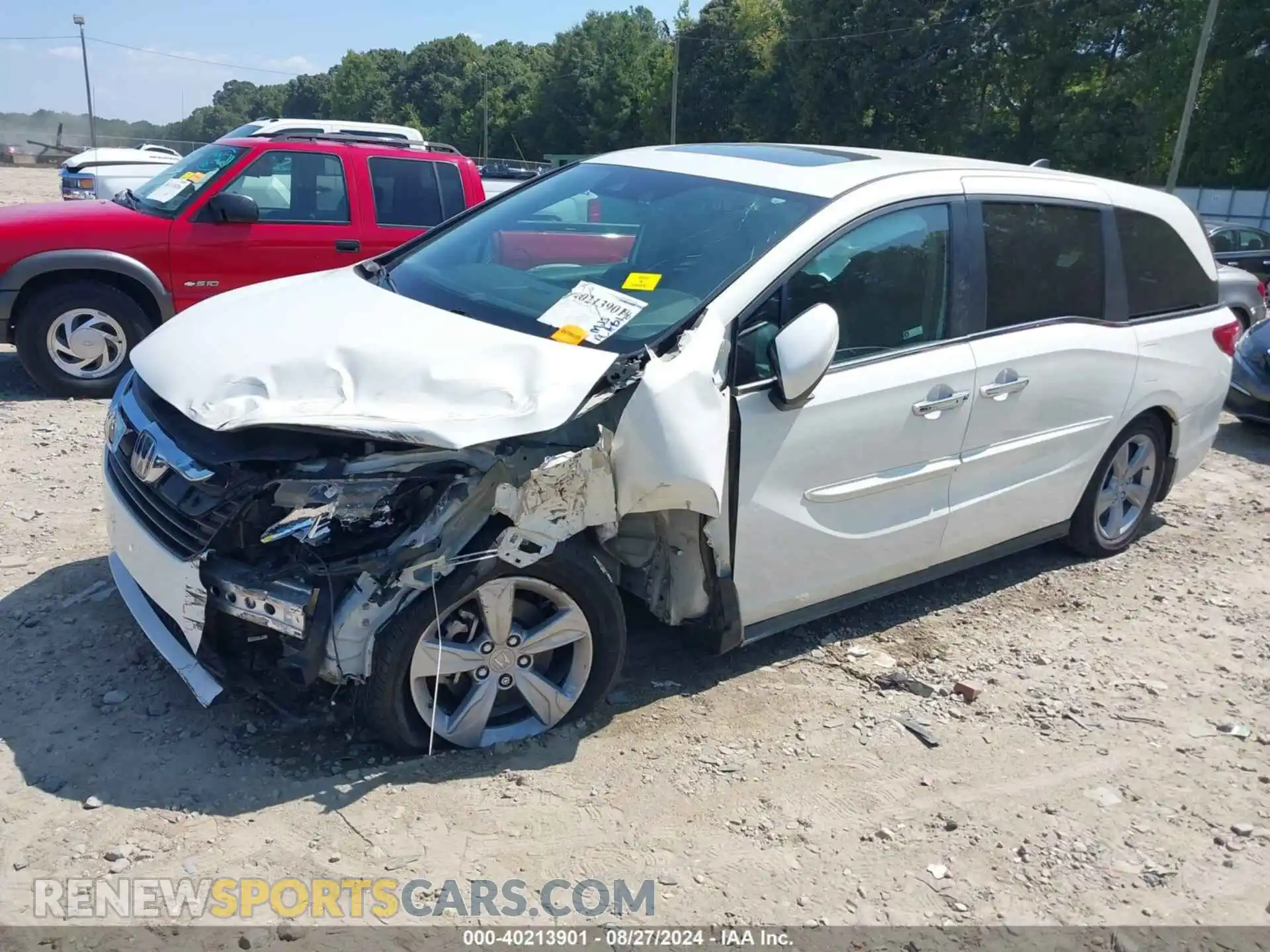 2 Photograph of a damaged car 5FNRL6H70KB020935 HONDA ODYSSEY 2019