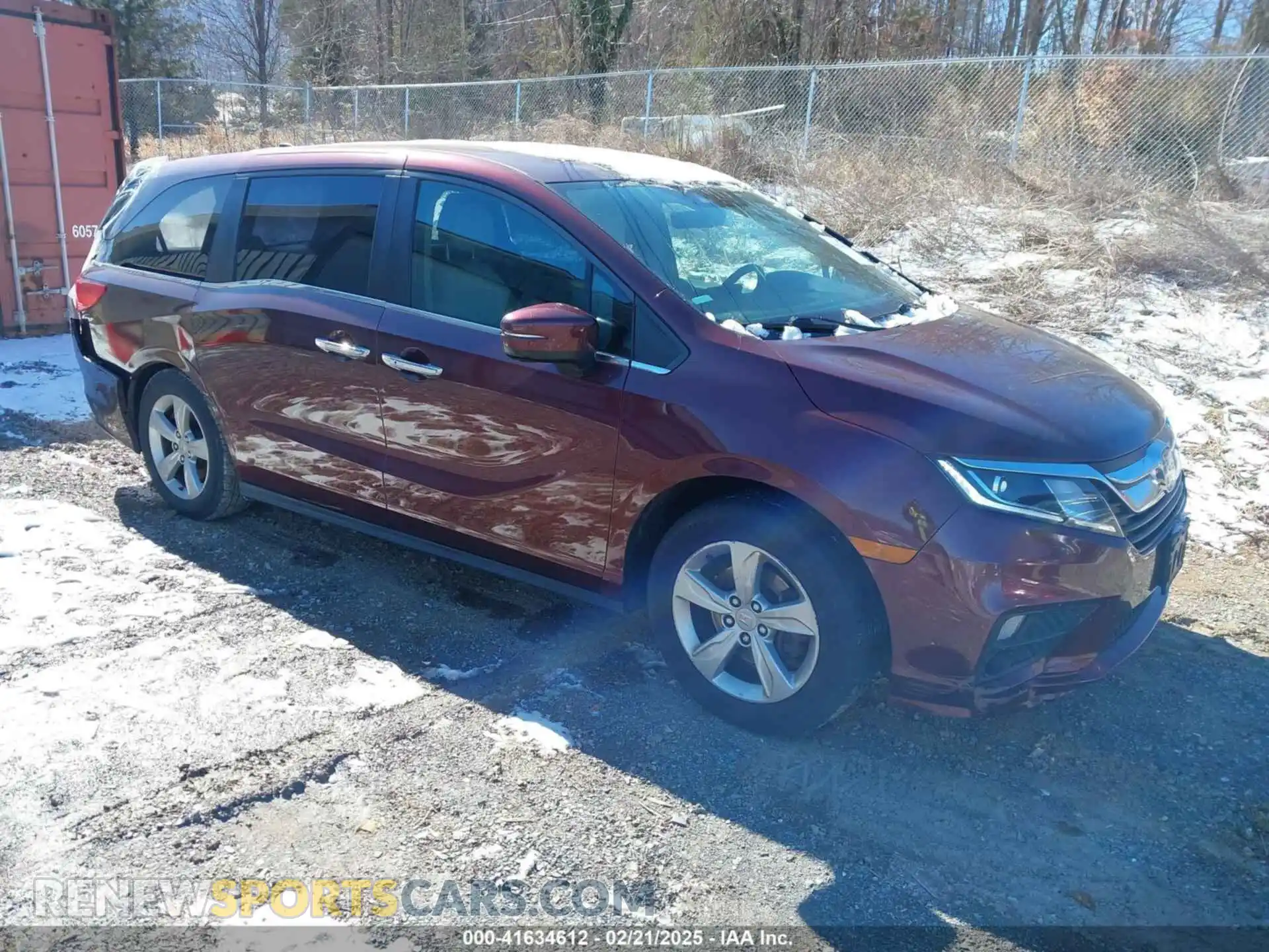 1 Photograph of a damaged car 5FNRL6H71KB011113 HONDA ODYSSEY 2019