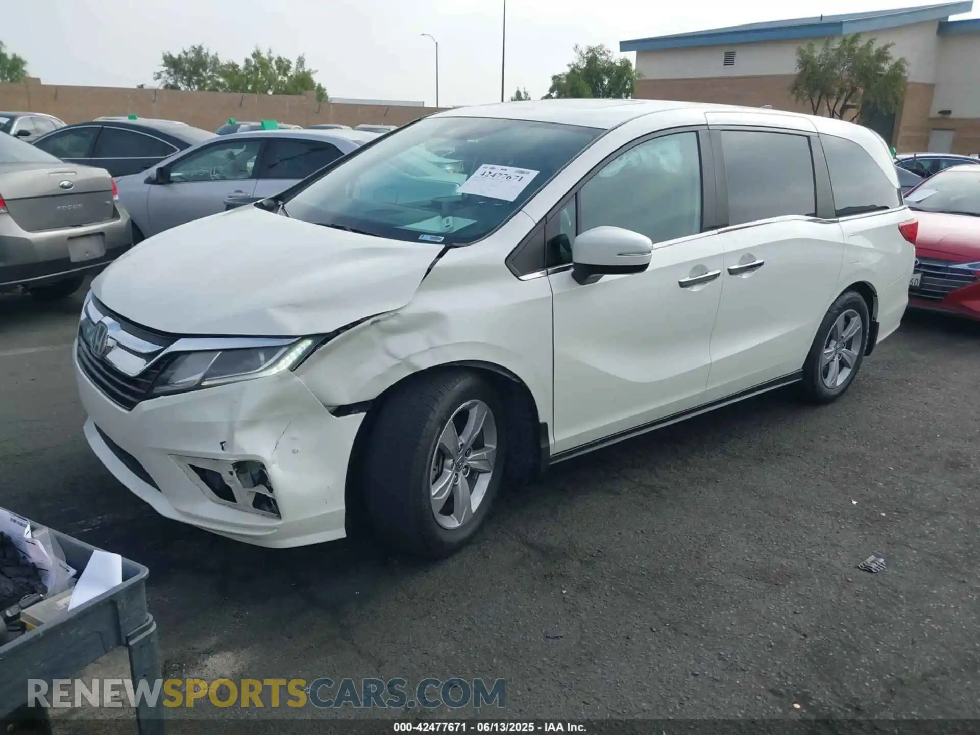 2 Фотография поврежденного автомобиля 5FNRL6H72KB083325 HONDA ODYSSEY 2019