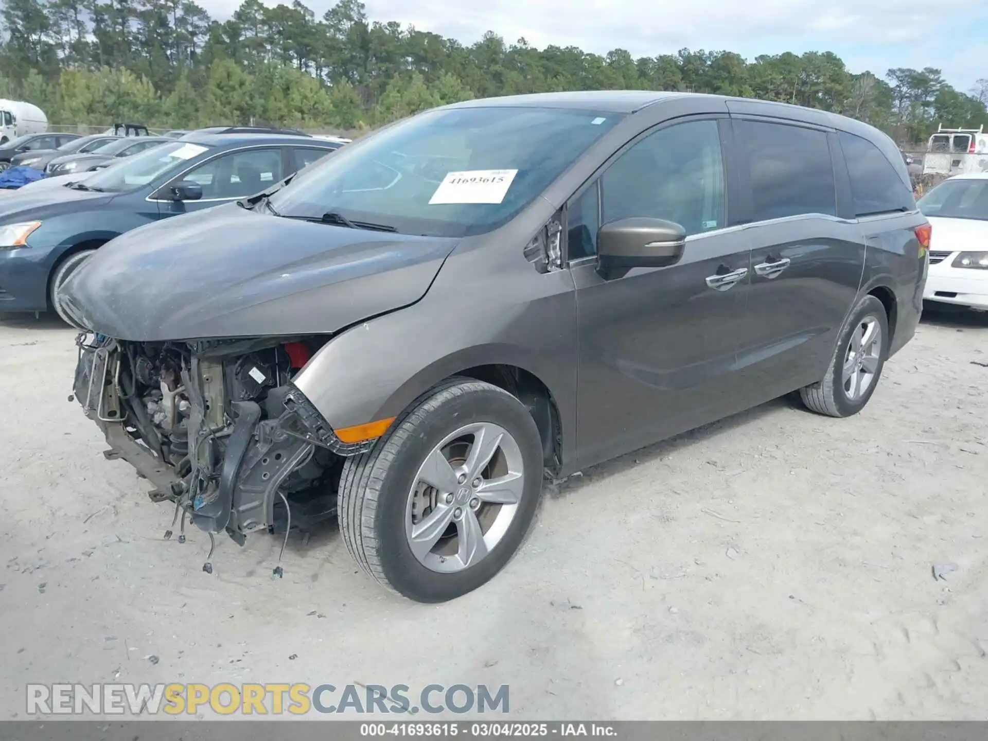 2 fotografías del automóvil dañado 5FNRL6H72KB101788 HONDA ODYSSEY 2019