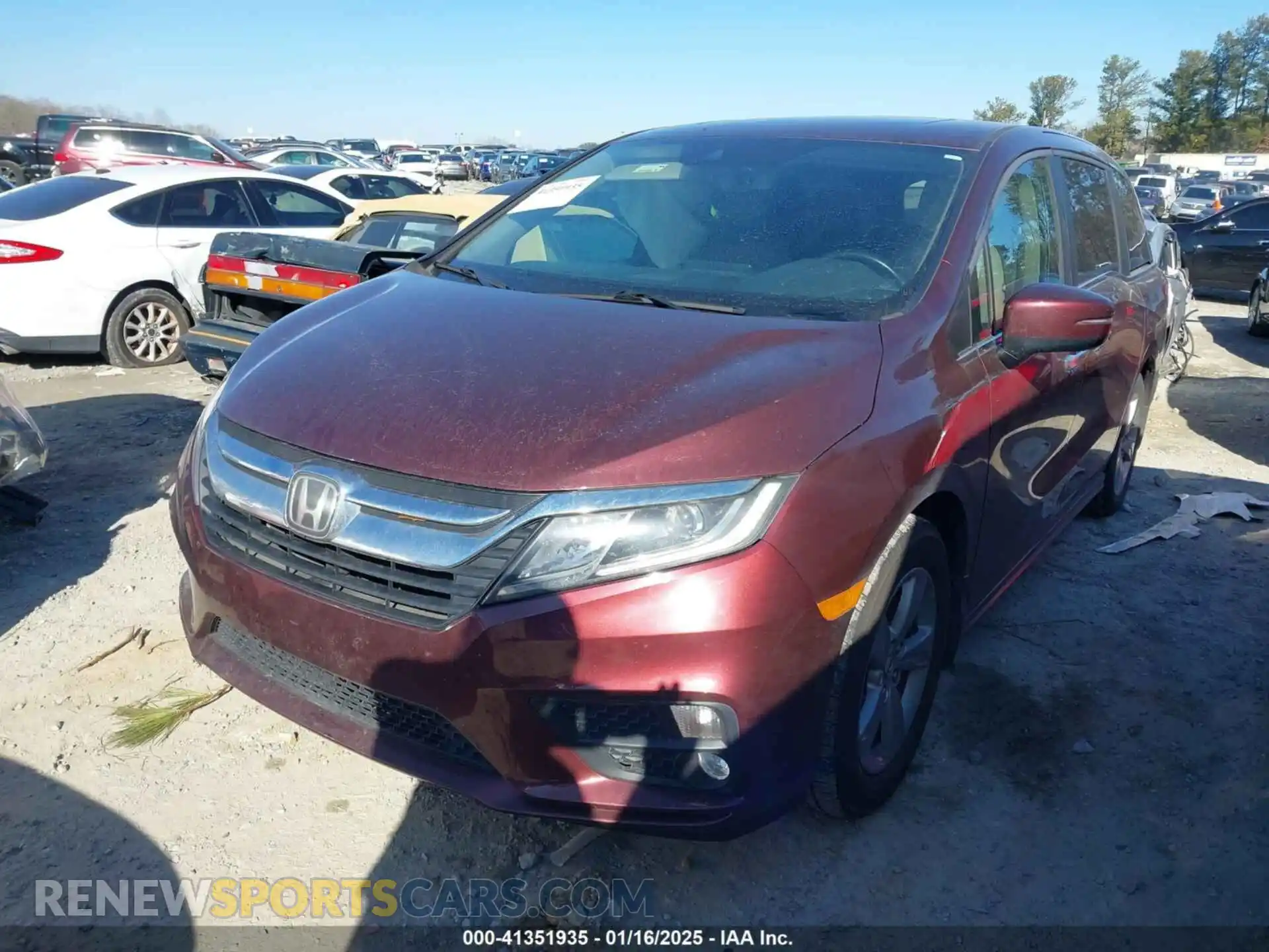 2 Photograph of a damaged car 5FNRL6H72KB125282 HONDA ODYSSEY 2019