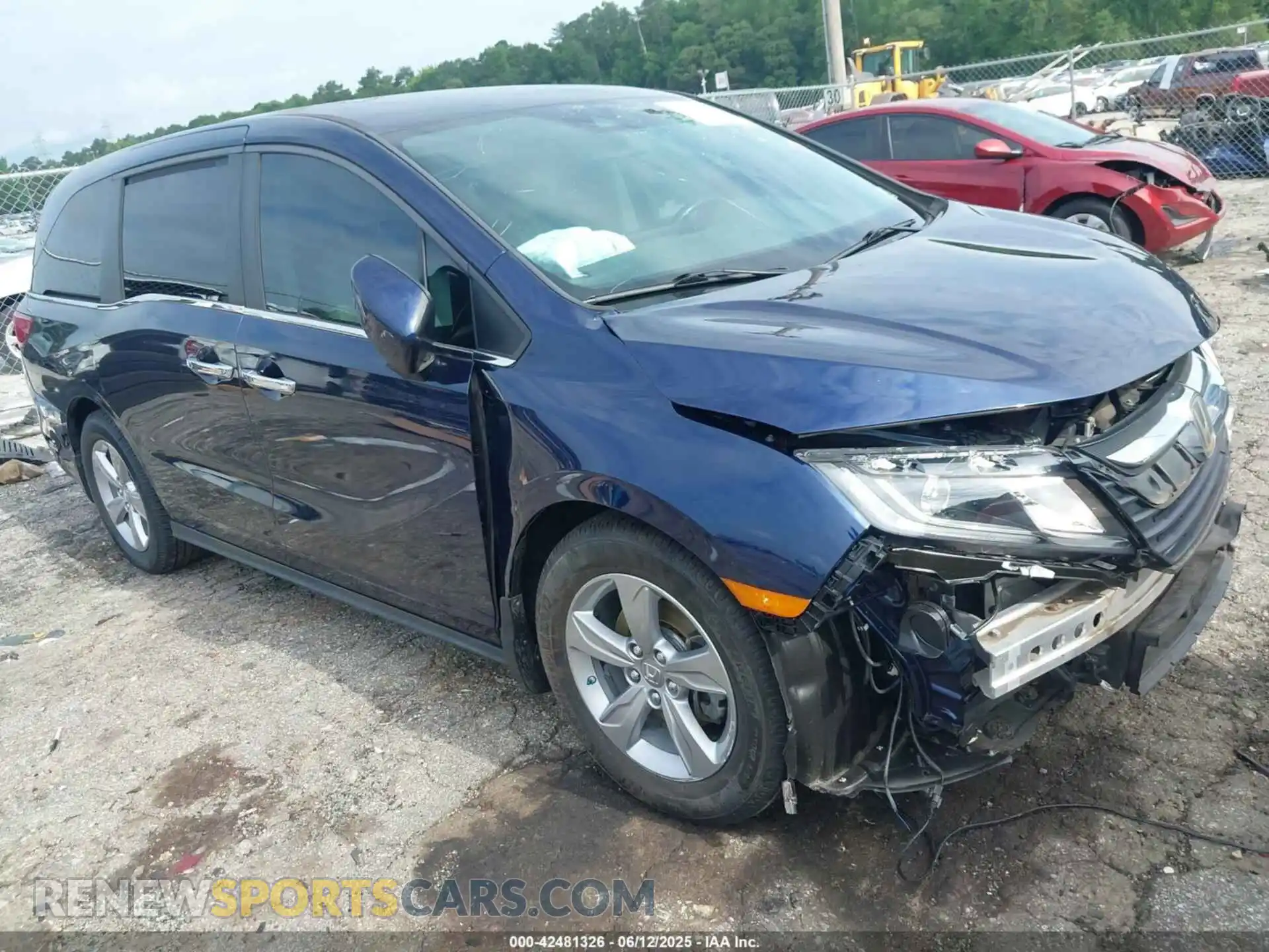 1 Фотография поврежденного автомобиля 5FNRL6H74KB085058 HONDA ODYSSEY 2019