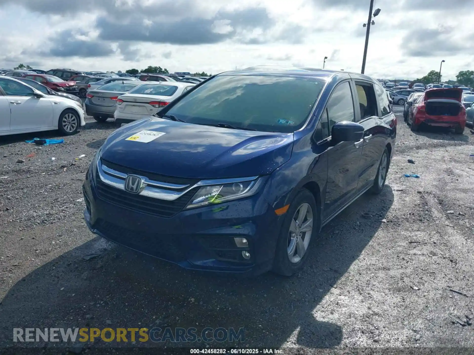 2 fotografías del automóvil dañado 5FNRL6H75KB029324 HONDA ODYSSEY 2019