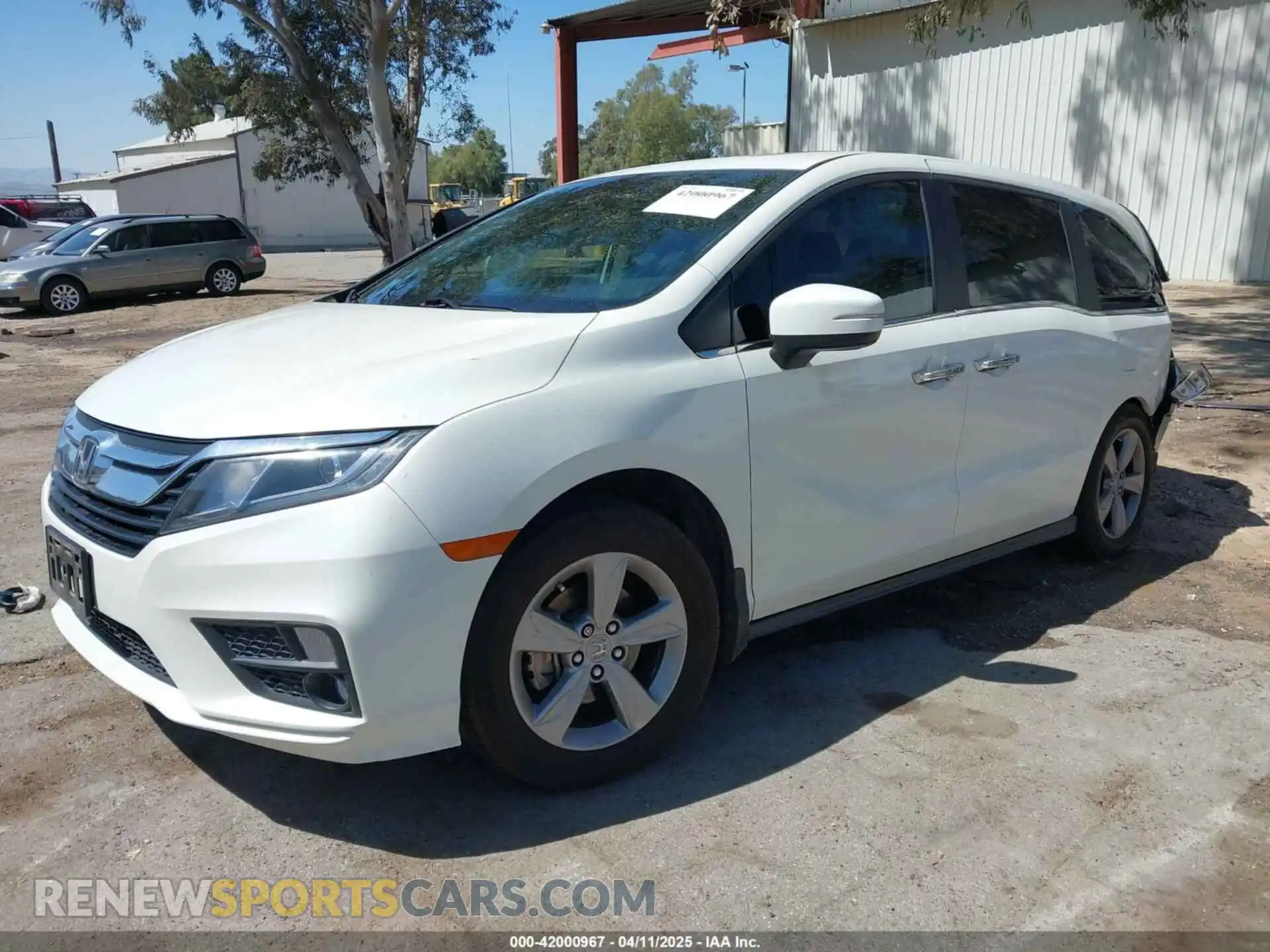2 Photograph of a damaged car 5FNRL6H76KB066365 HONDA ODYSSEY 2019