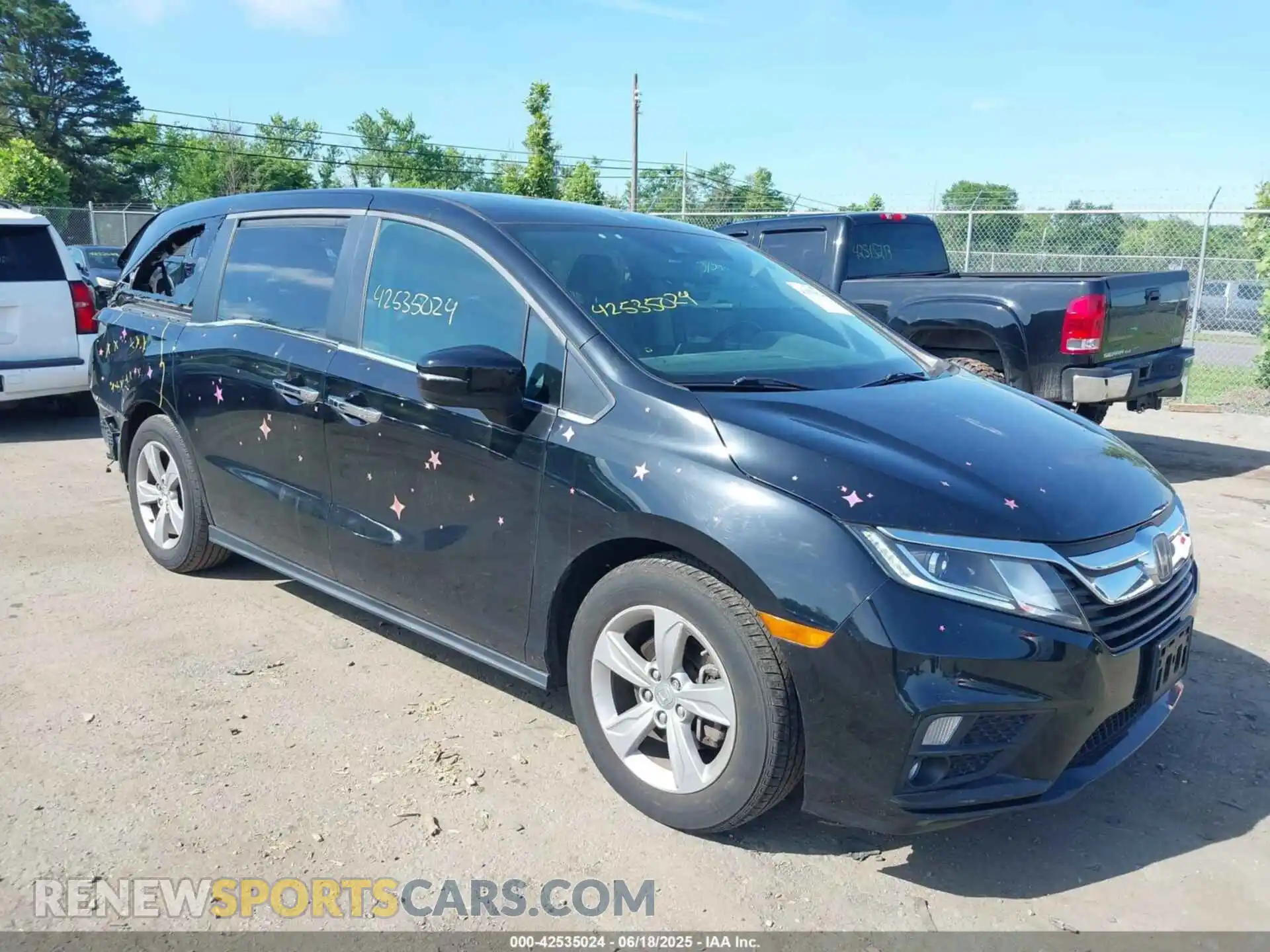 1 fotografías del automóvil dañado 5FNRL6H76KB132803 HONDA ODYSSEY 2019