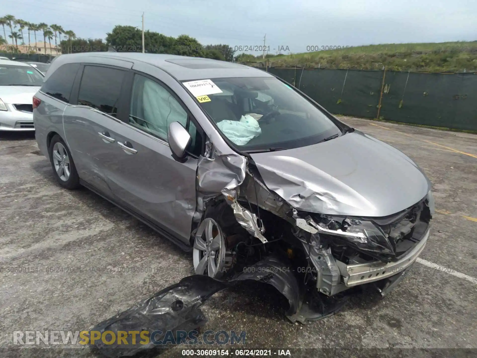 1 fotografías del automóvil dañado 5FNRL6H78KB053116 HONDA ODYSSEY 2019