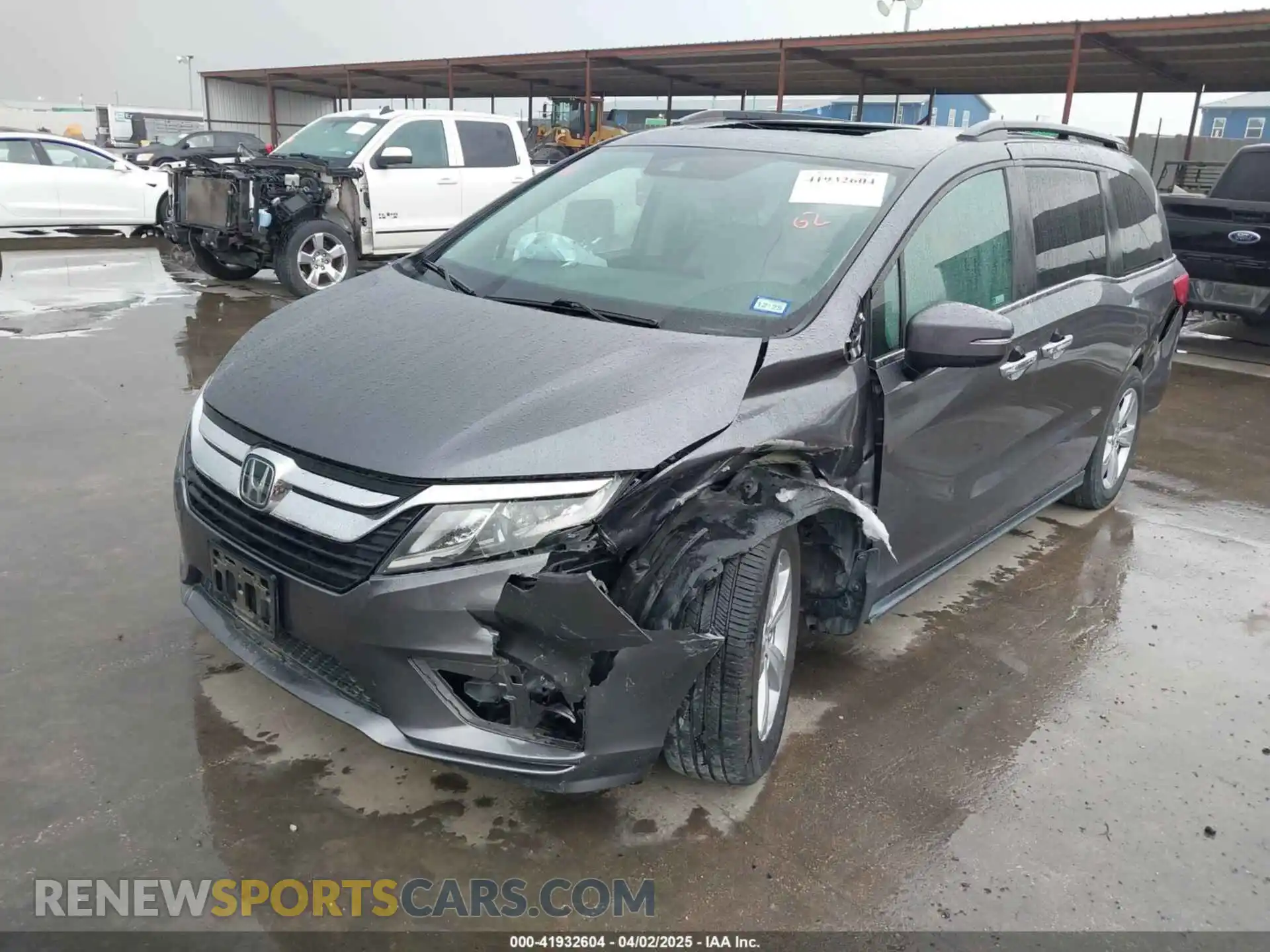 2 Photograph of a damaged car 5FNRL6H78KB134200 HONDA ODYSSEY 2019