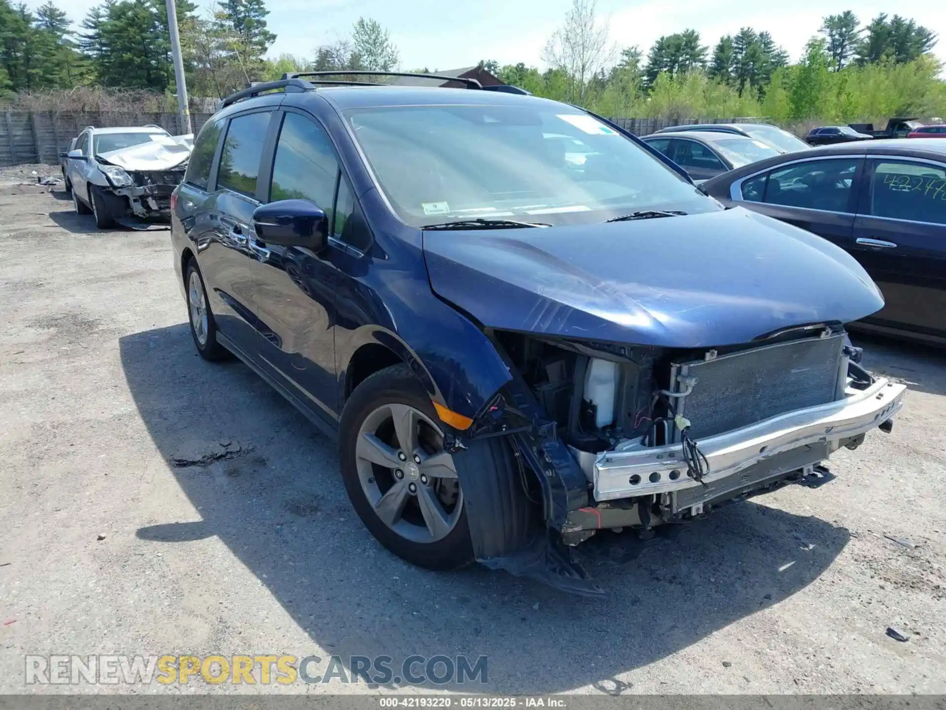 1 Photograph of a damaged car 5FNRL6H7XKB003589 HONDA ODYSSEY 2019