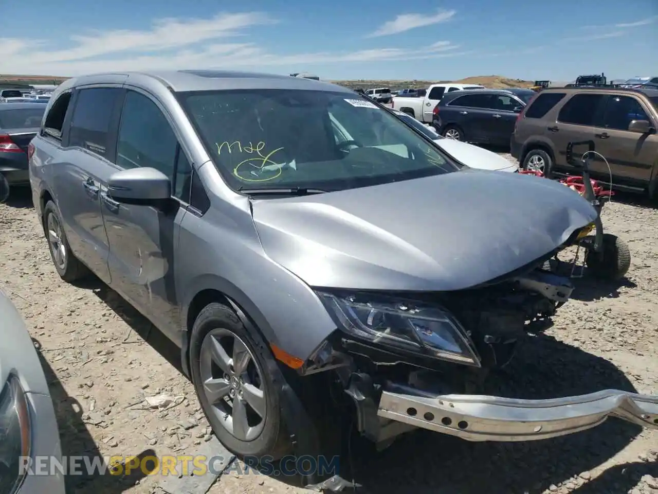 1 fotografías del automóvil dañado 5FNRL6H7XKB028539 HONDA ODYSSEY 2019
