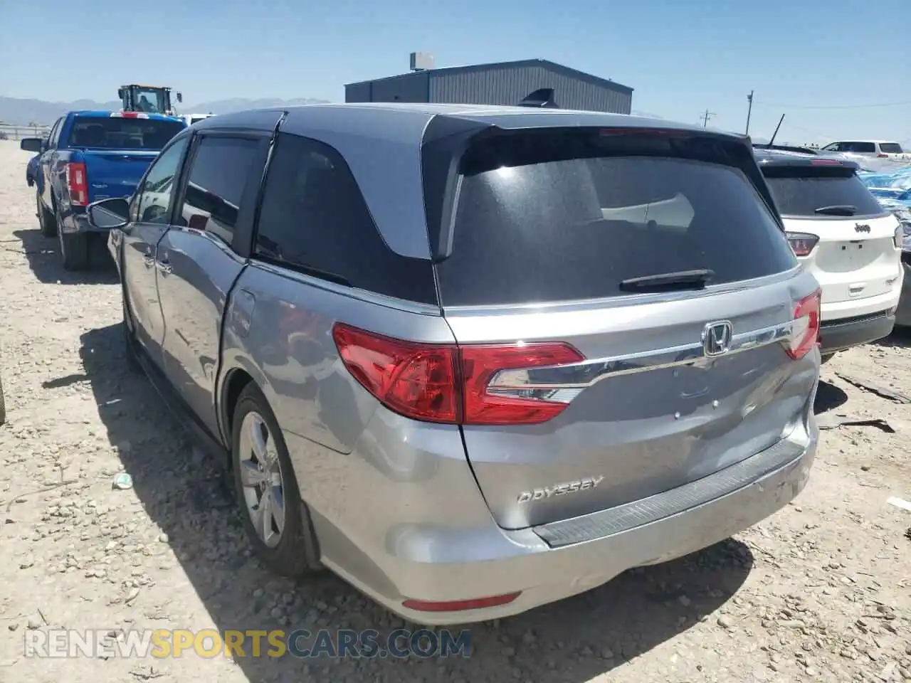 3 fotografías del automóvil dañado 5FNRL6H7XKB028539 HONDA ODYSSEY 2019