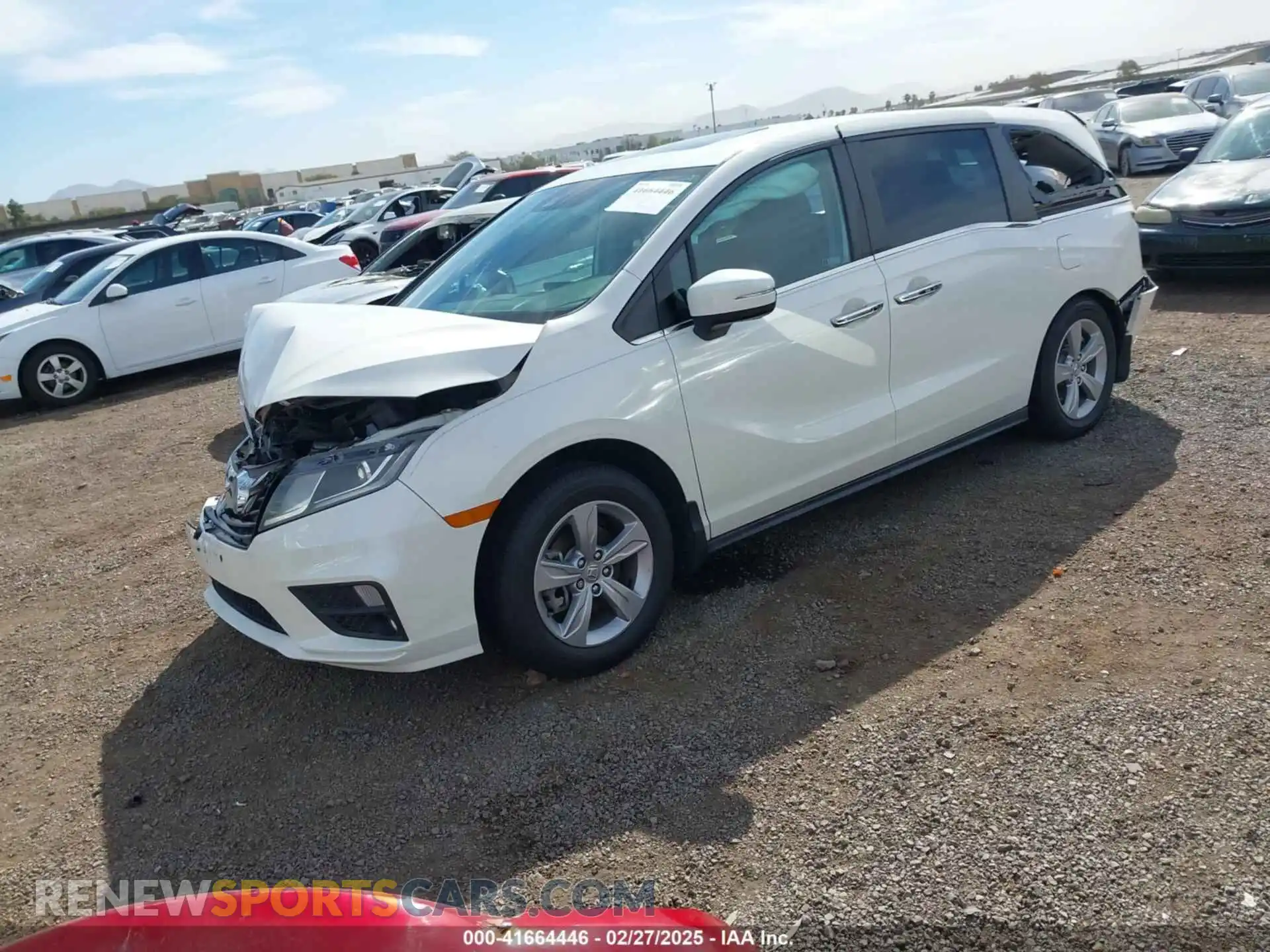 2 Фотография поврежденного автомобиля 5FNRL6H7XKB098705 HONDA ODYSSEY 2019