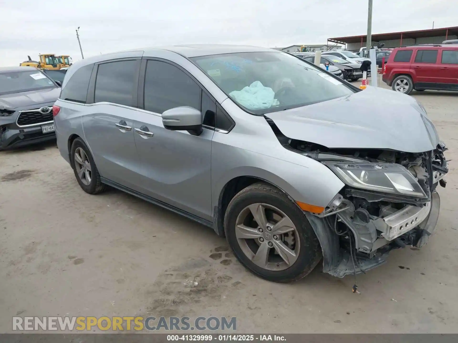 1 Photograph of a damaged car 5FNRL6H7XKB107290 HONDA ODYSSEY 2019