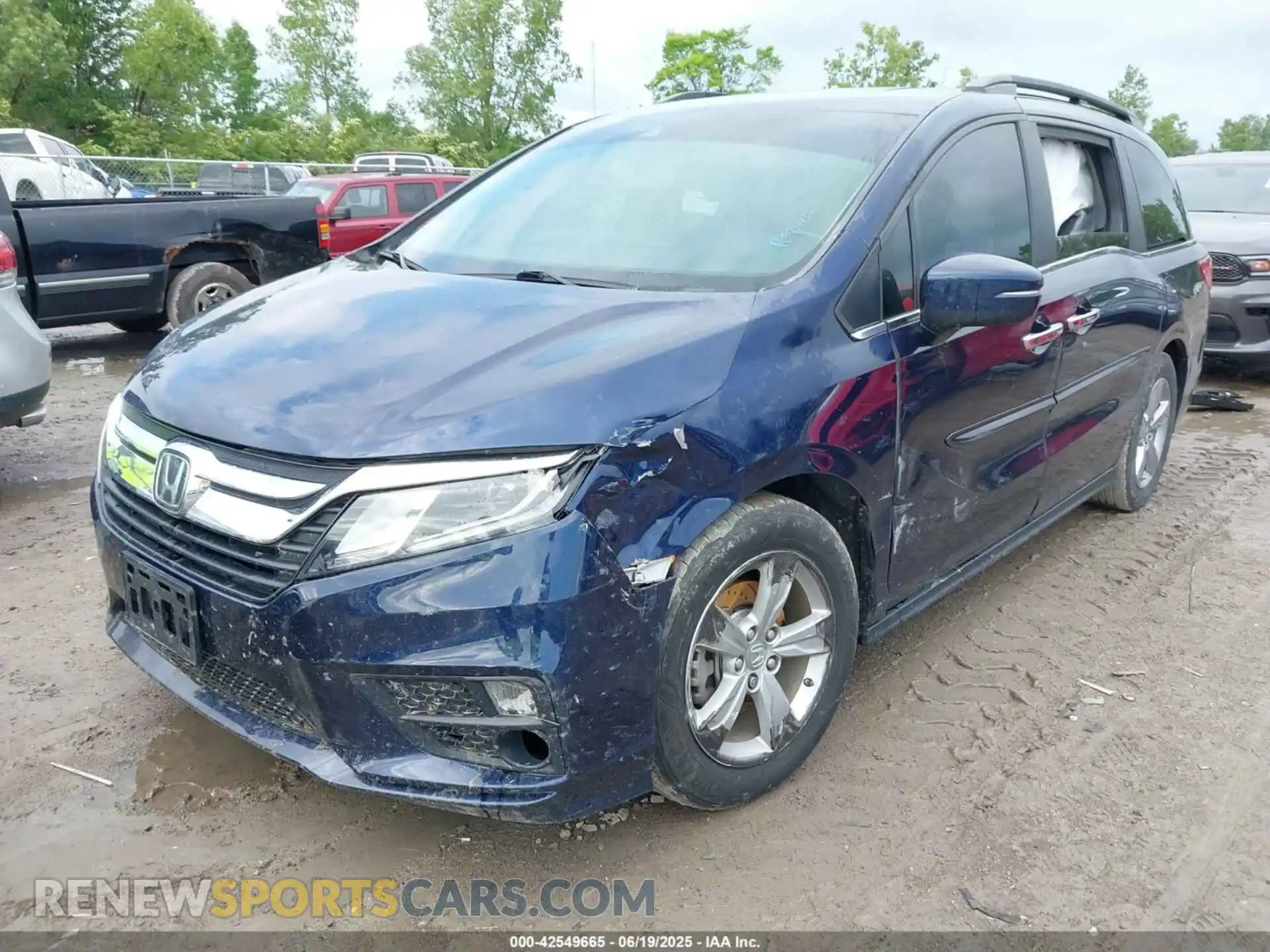 2 fotografías del automóvil dañado 5FNRL6H7XKB122324 HONDA ODYSSEY 2019