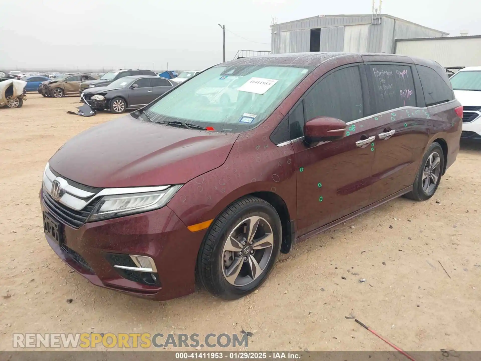 2 fotografías del automóvil dañado 5FNRL6H85KB126418 HONDA ODYSSEY 2019