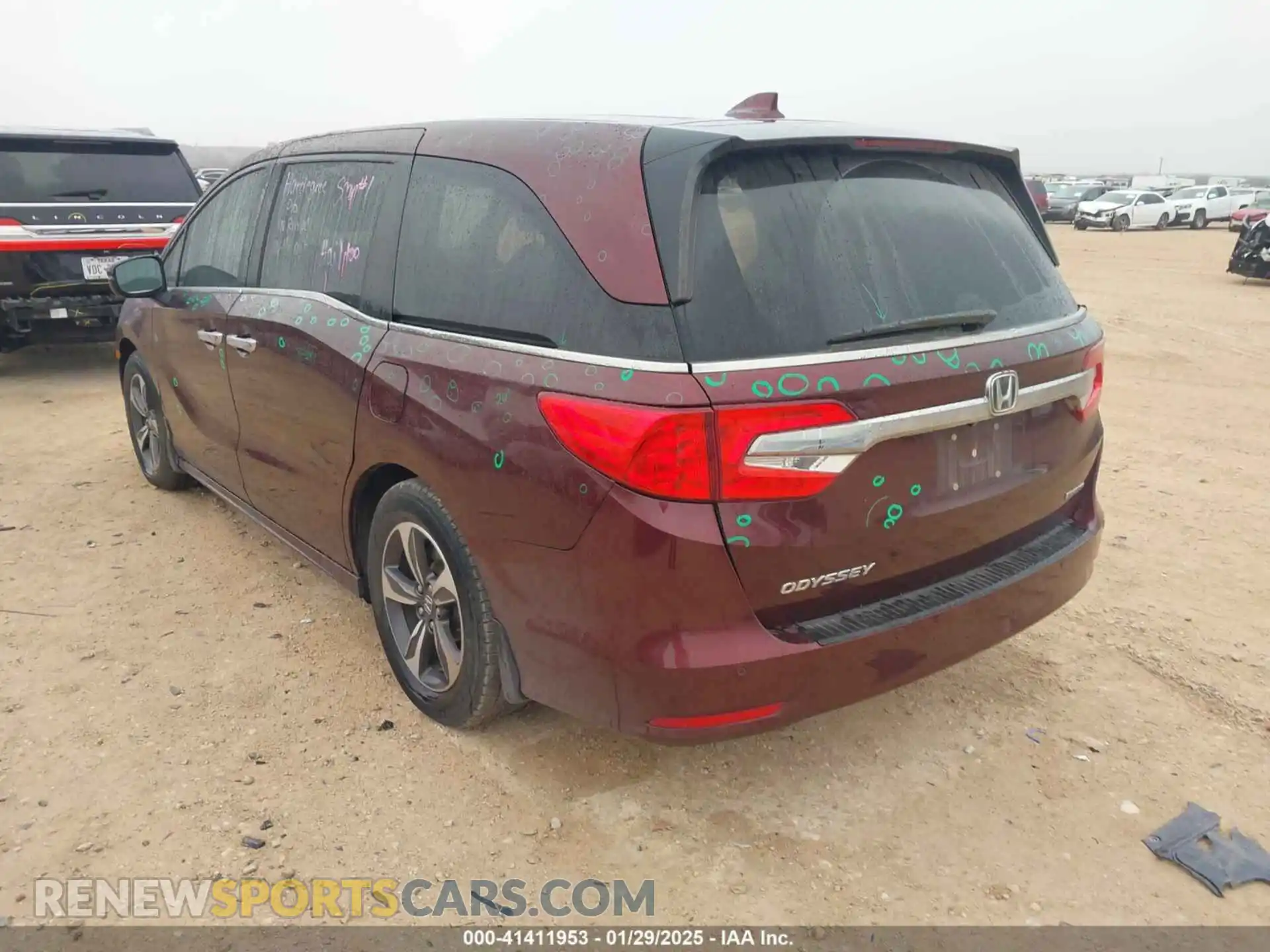 3 fotografías del automóvil dañado 5FNRL6H85KB126418 HONDA ODYSSEY 2019