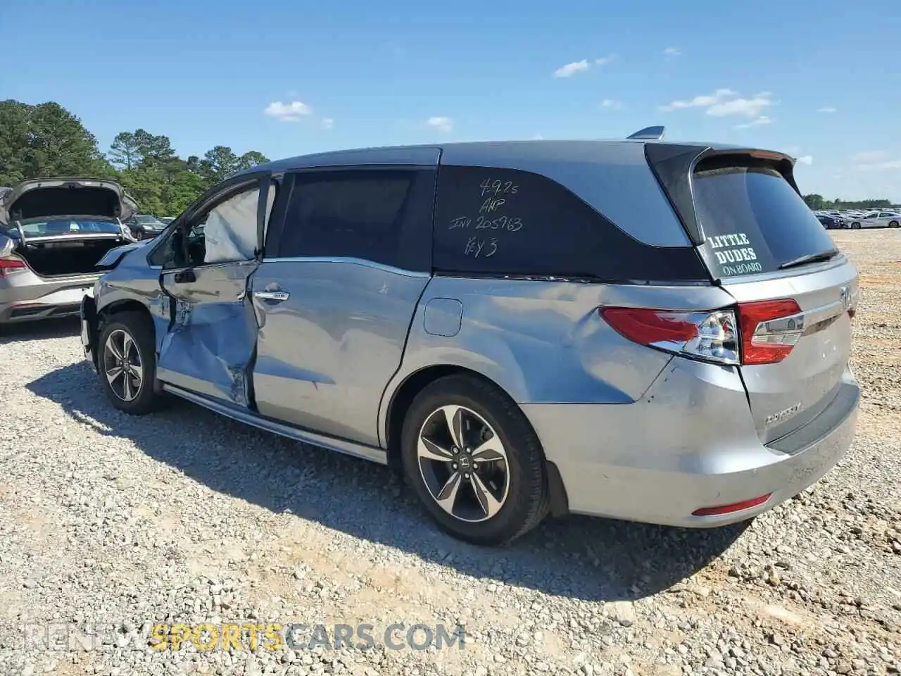 2 Photograph of a damaged car 5FNRL6H86KB061658 HONDA ODYSSEY 2019