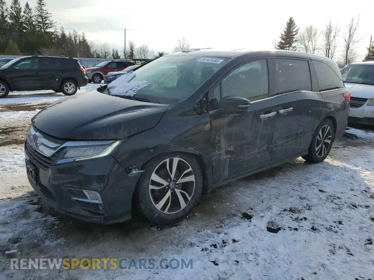 1 Photograph of a damaged car 5FNRL6H86KB503970 HONDA ODYSSEY 2019