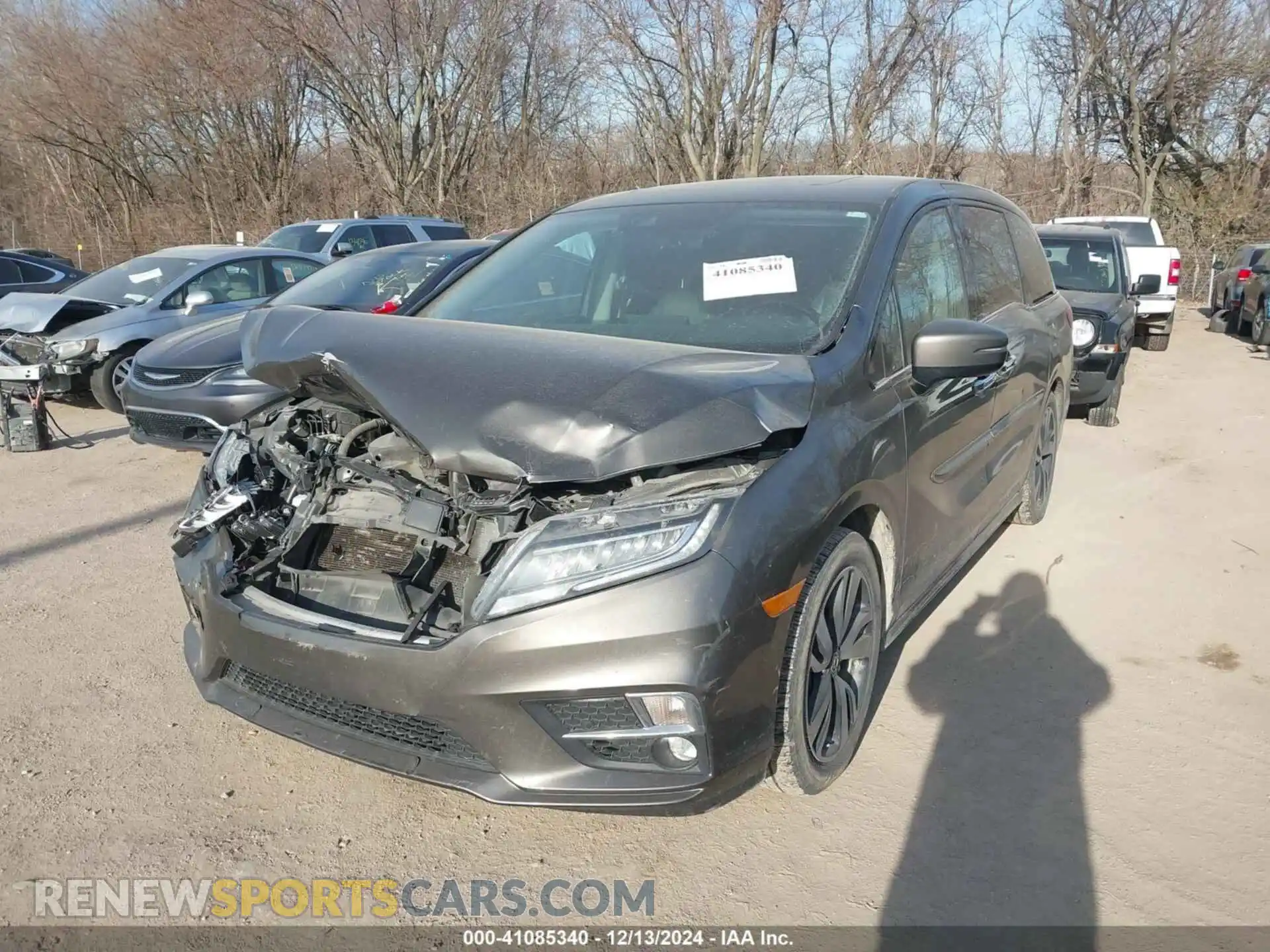 2 Photograph of a damaged car 5FNRL6H90KB039356 HONDA ODYSSEY 2019