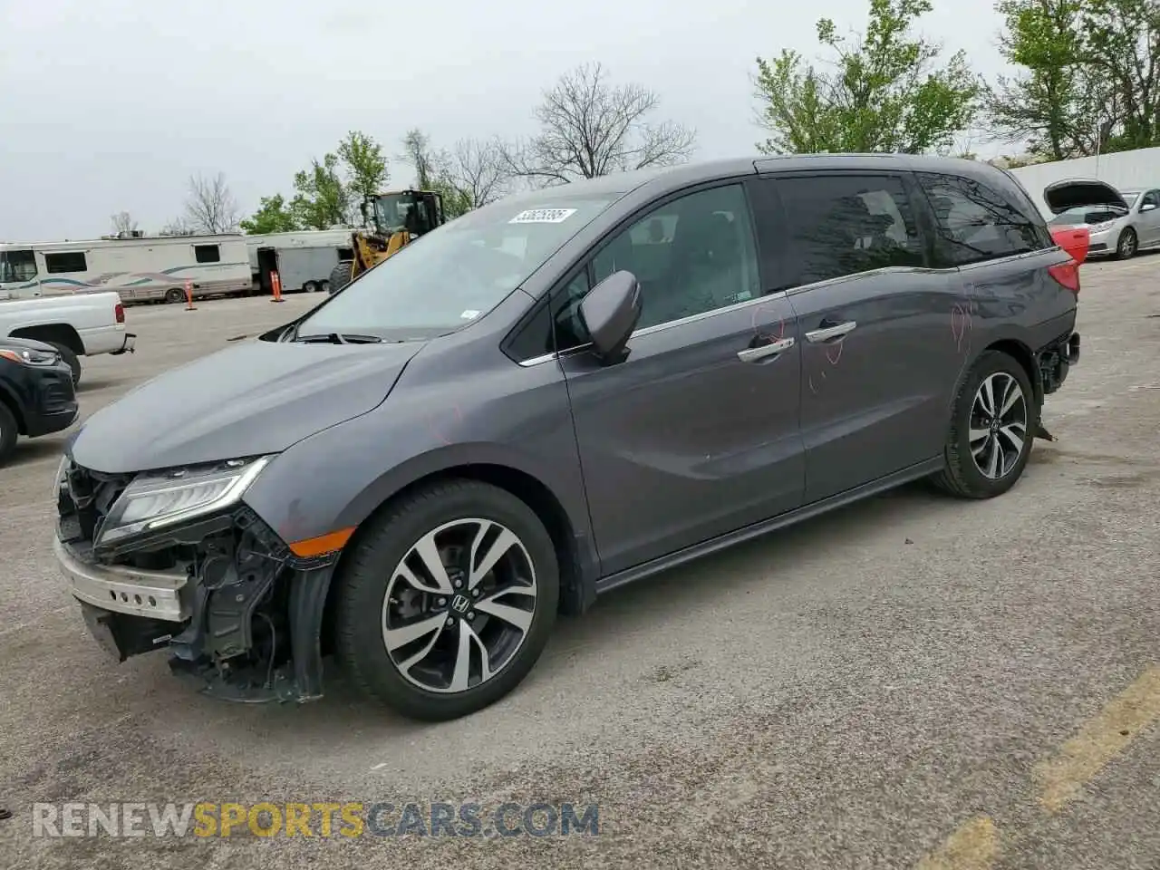 1 Photograph of a damaged car 5FNRL6H90KB114038 HONDA ODYSSEY 2019