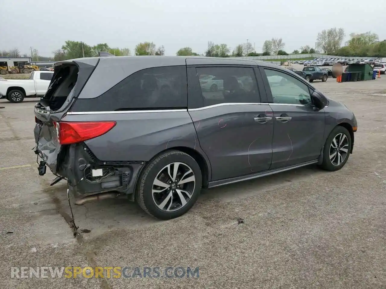 3 Photograph of a damaged car 5FNRL6H90KB114038 HONDA ODYSSEY 2019