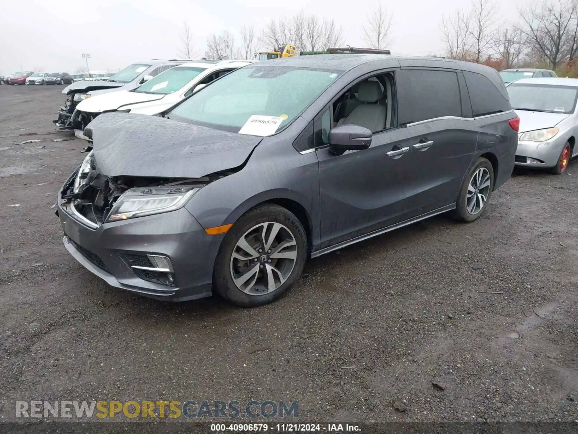 2 fotografías del automóvil dañado 5FNRL6H91KB048535 HONDA ODYSSEY 2019