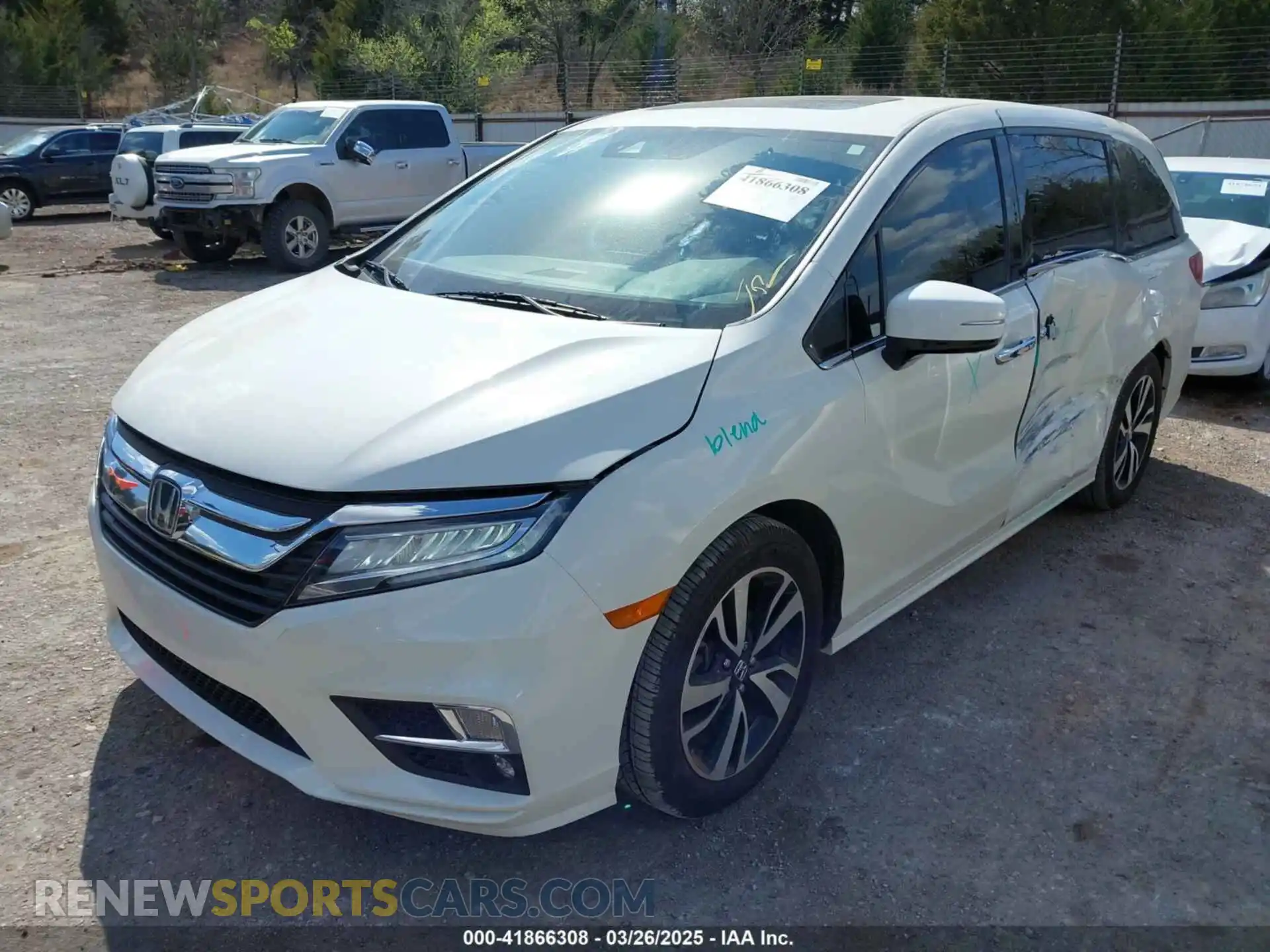 2 Photograph of a damaged car 5FNRL6H91KB053203 HONDA ODYSSEY 2019