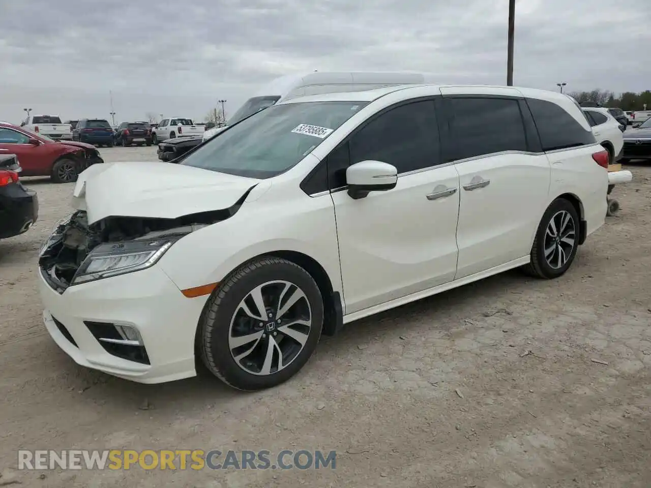 1 Photograph of a damaged car 5FNRL6H93KB069516 HONDA ODYSSEY 2019