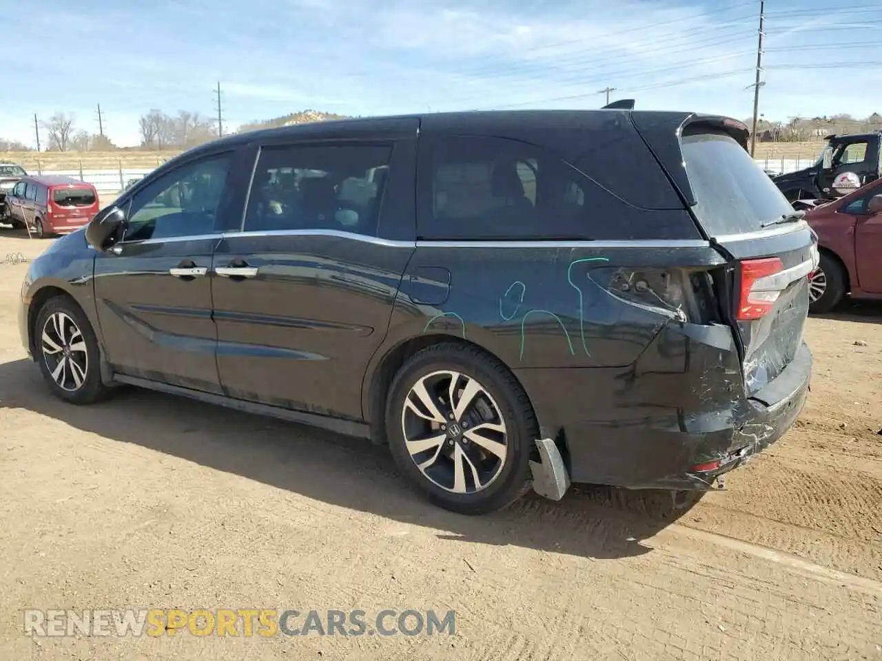 2 Photograph of a damaged car 5FNRL6H94KB085174 HONDA ODYSSEY 2019