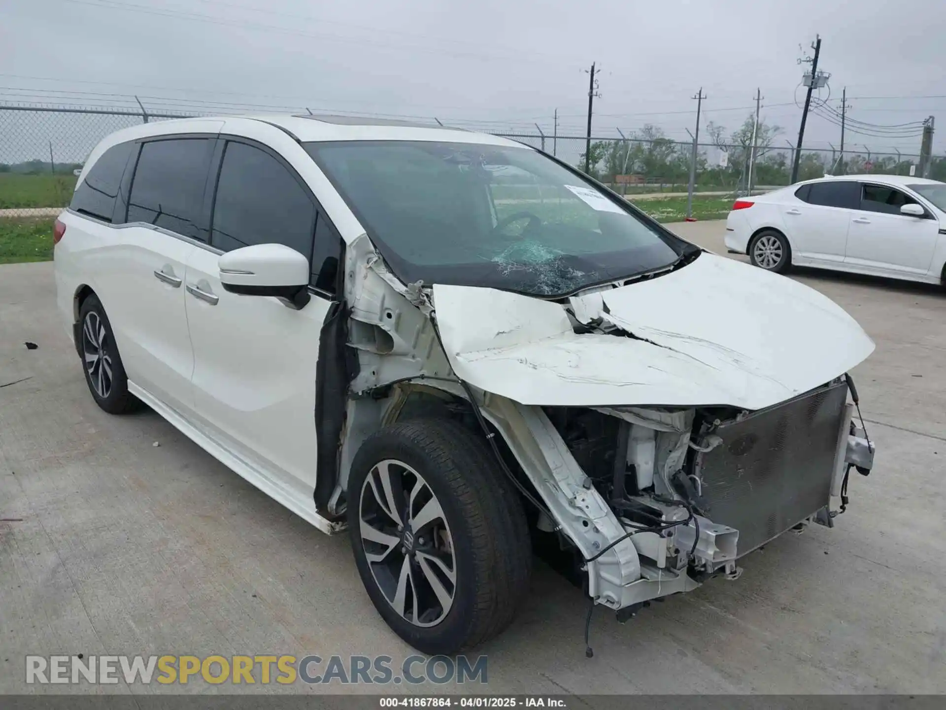 1 Photograph of a damaged car 5FNRL6H96KB022514 HONDA ODYSSEY 2019