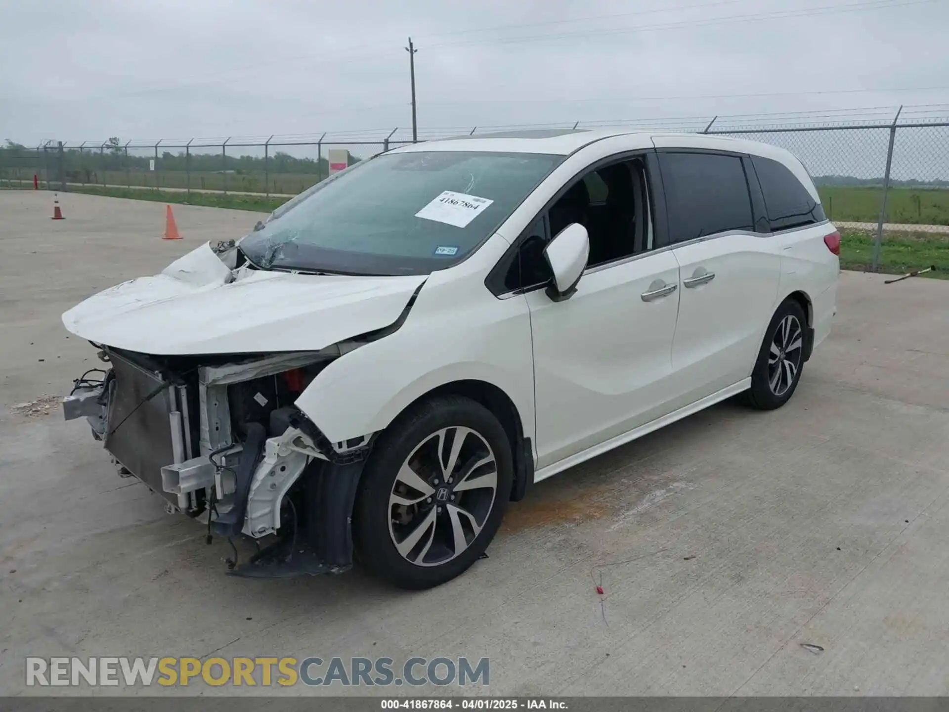 2 Photograph of a damaged car 5FNRL6H96KB022514 HONDA ODYSSEY 2019