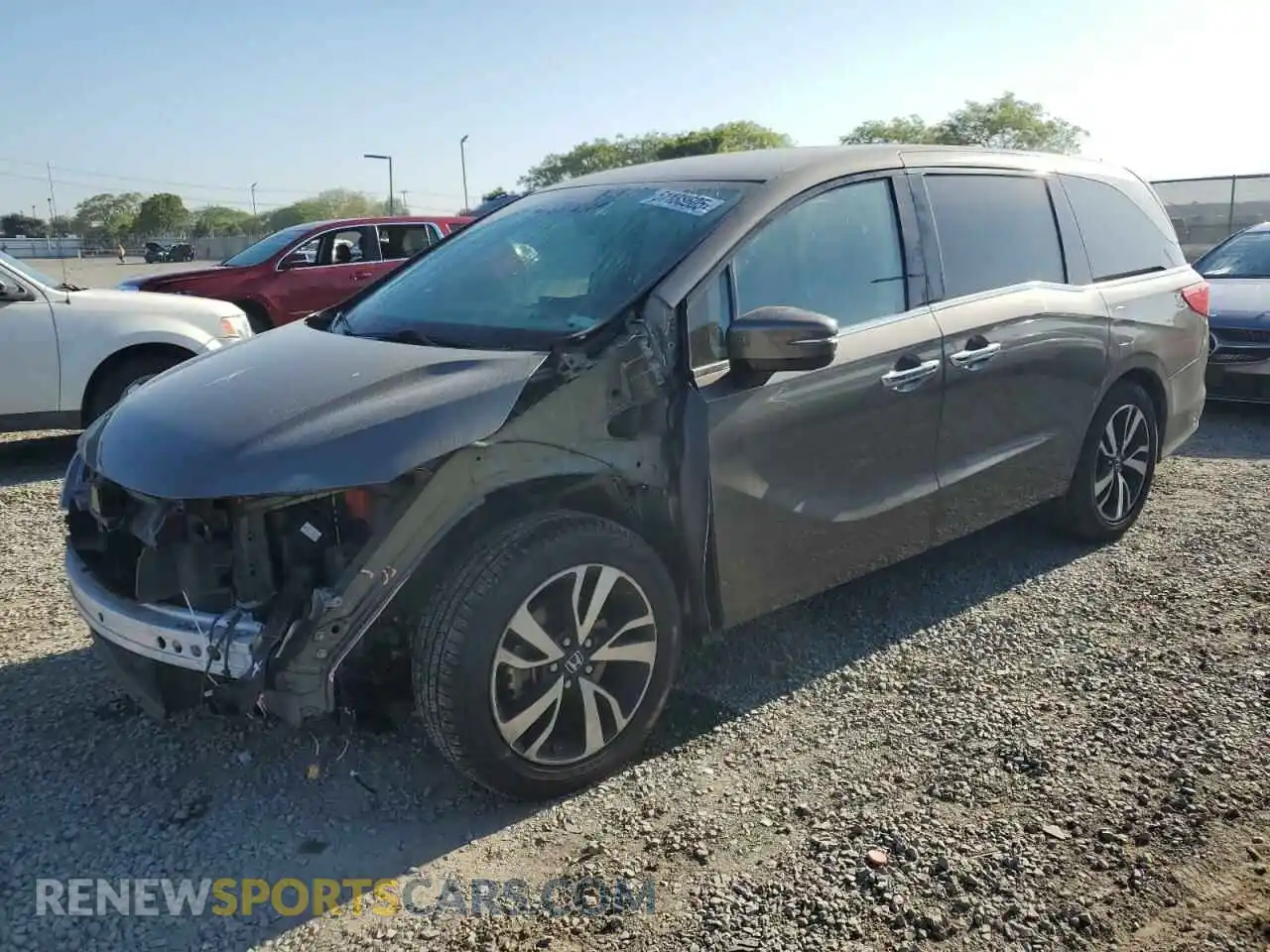 1 Photograph of a damaged car 5FNRL6H96KB023310 HONDA ODYSSEY 2019