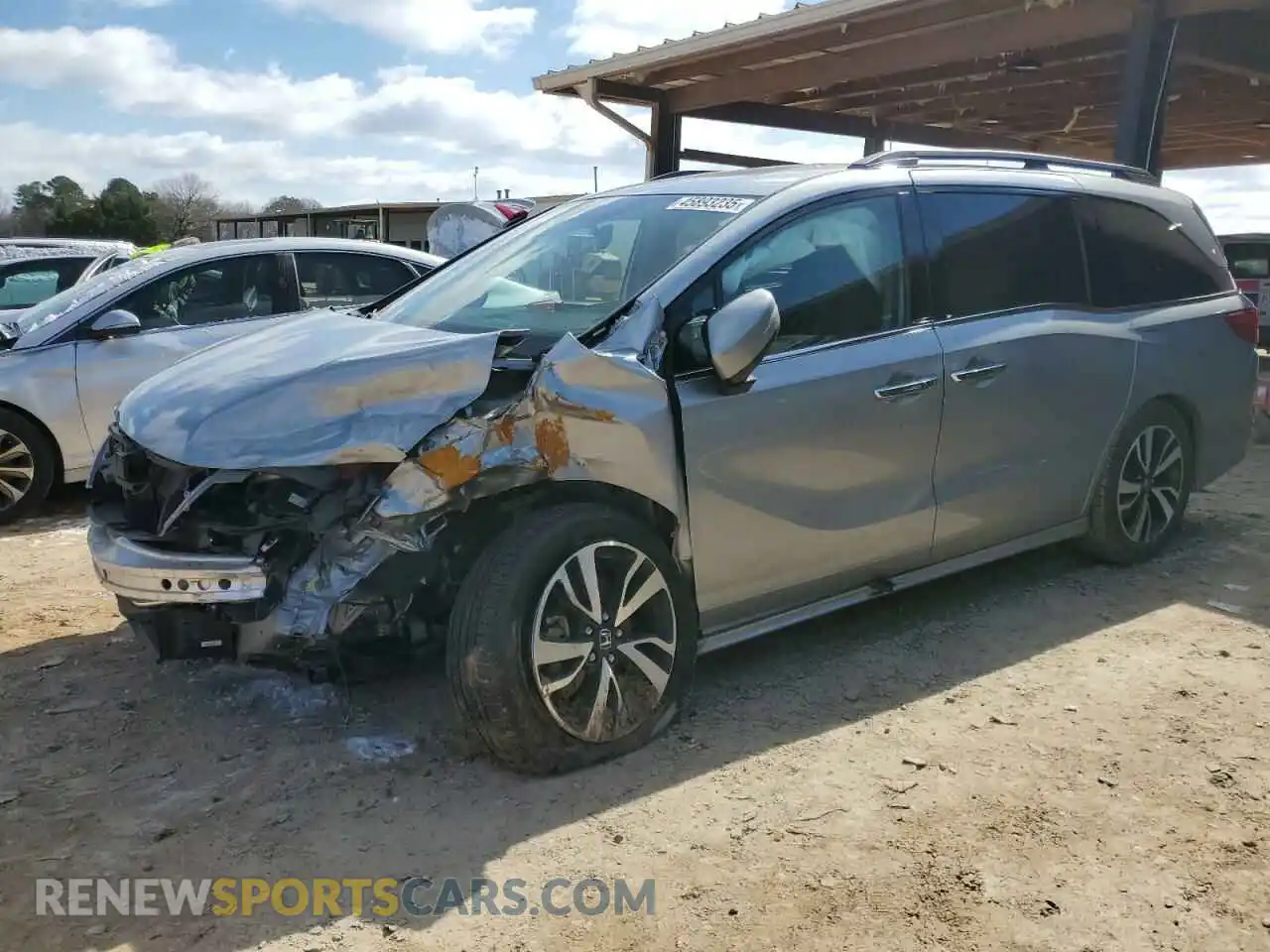 1 Photograph of a damaged car 5FNRL6H97KB083886 HONDA ODYSSEY 2019