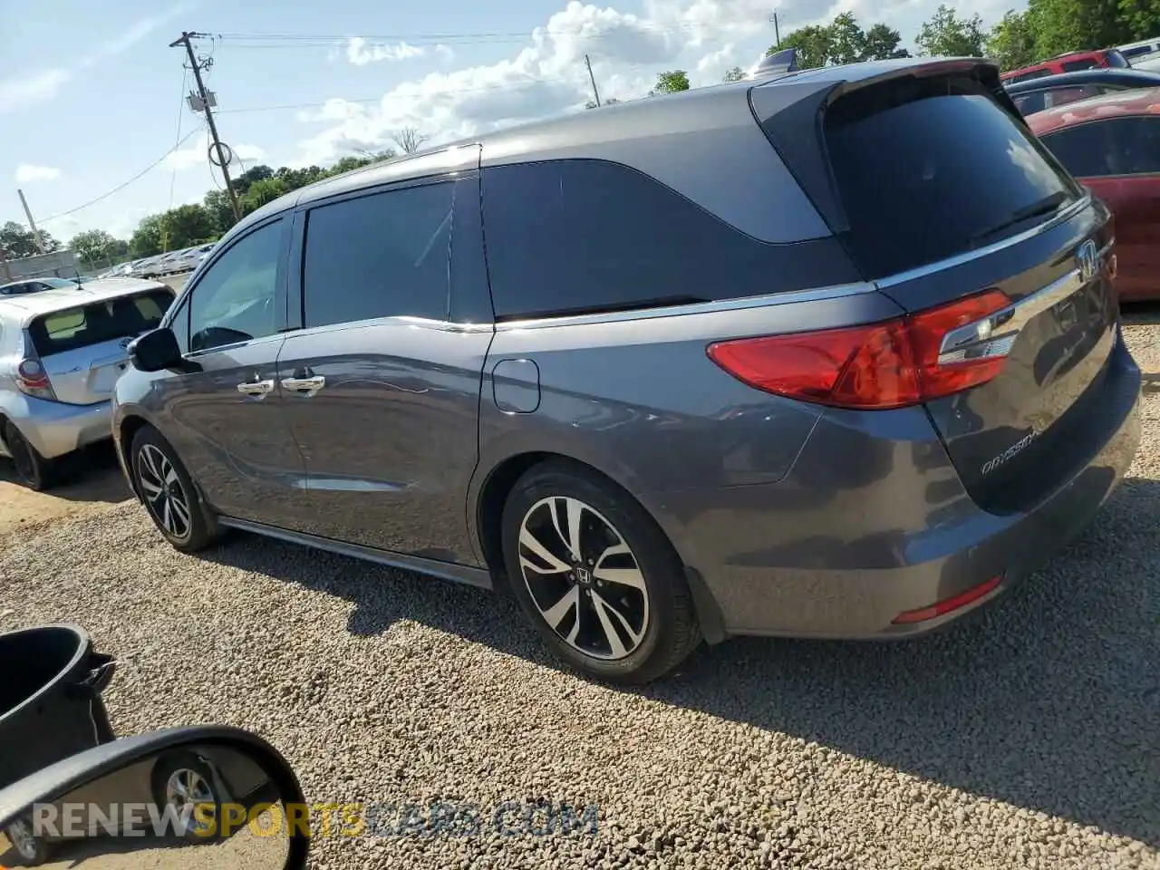 2 fotografías del automóvil dañado 5FNRL6H98KB003723 HONDA ODYSSEY 2019