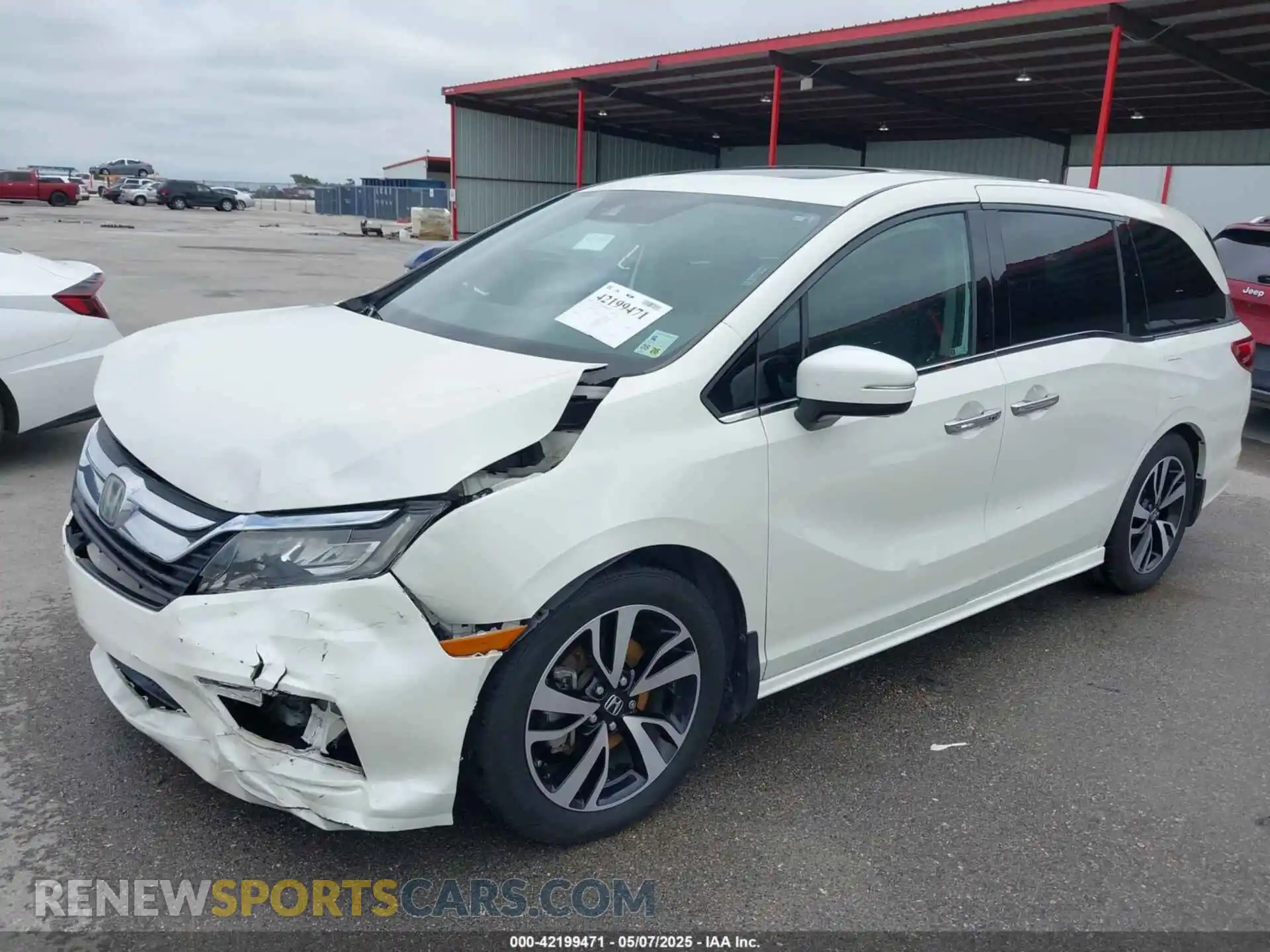 2 Photograph of a damaged car 5FNRL6H98KB062058 HONDA ODYSSEY 2019