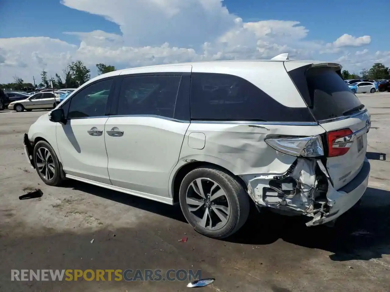 2 fotografías del automóvil dañado 5FNRL6H98KB091527 HONDA ODYSSEY 2019