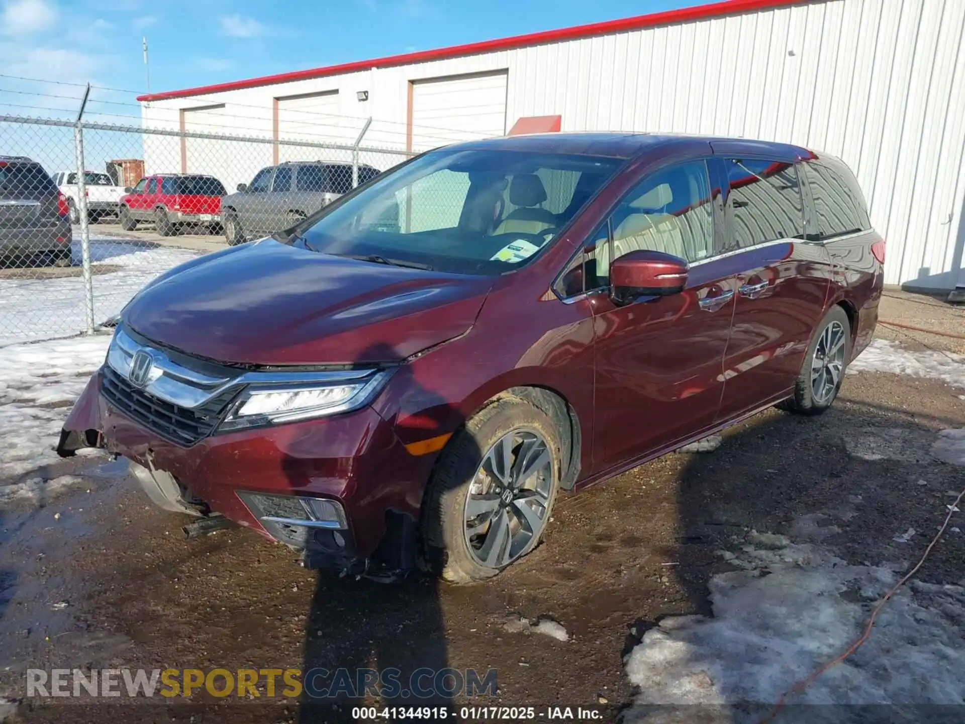 2 Photograph of a damaged car 5FNRL6H99KB074154 HONDA ODYSSEY 2019